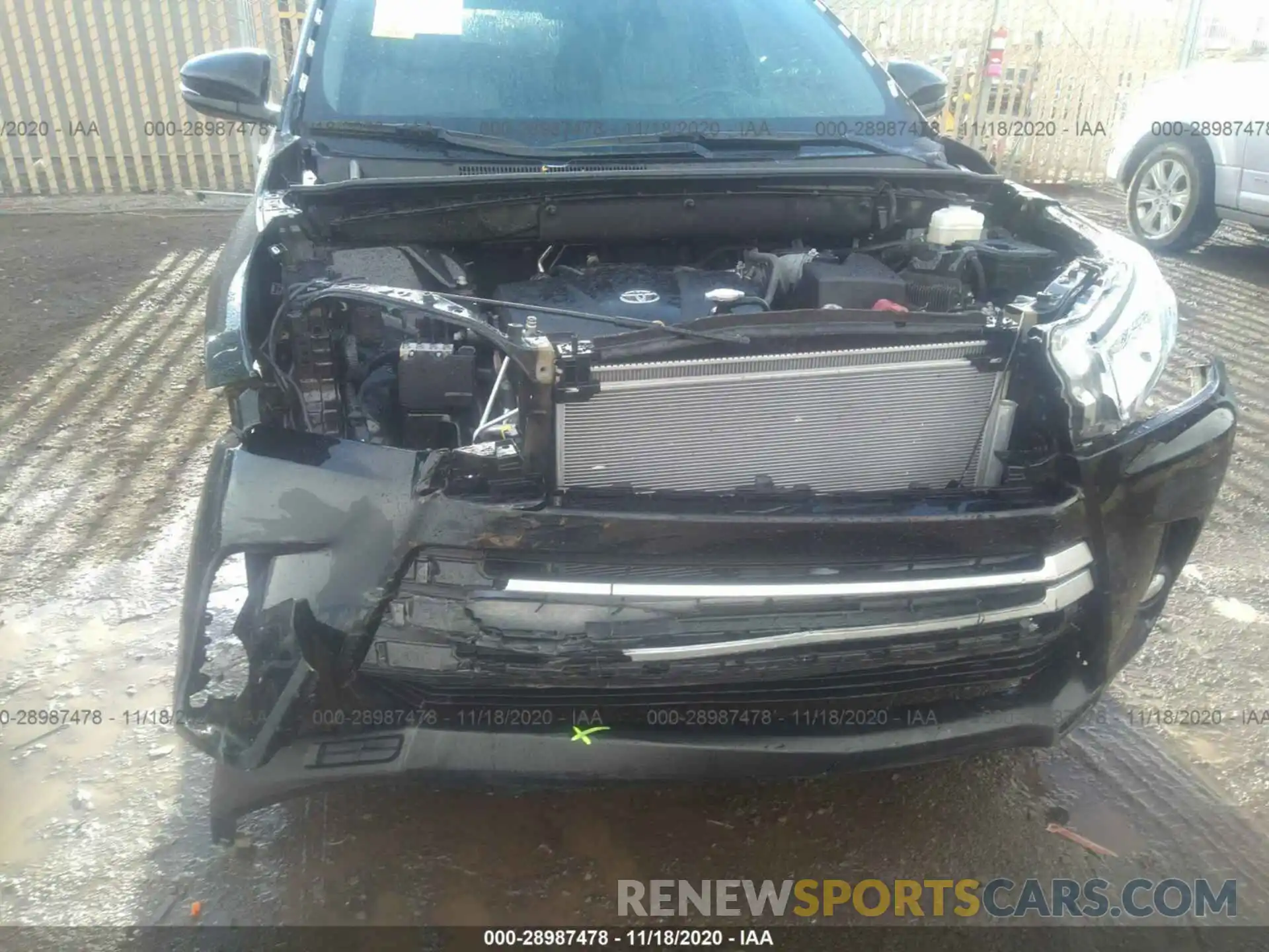 6 Photograph of a damaged car 5TDJZRFH7KS582268 TOYOTA HIGHLANDER 2019