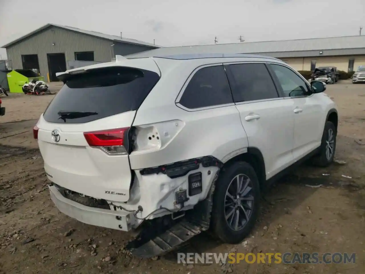 4 Фотография поврежденного автомобиля 5TDJZRFH7KS592251 TOYOTA HIGHLANDER 2019