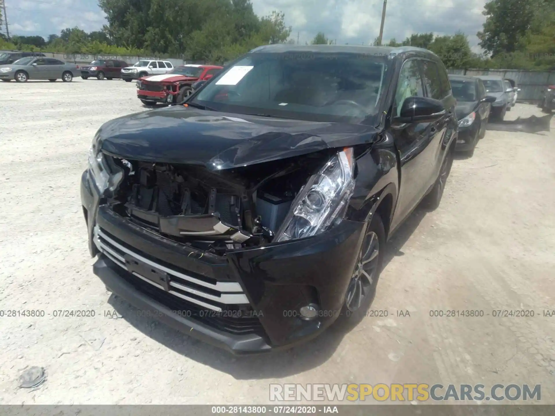 6 Photograph of a damaged car 5TDJZRFH7KS595215 TOYOTA HIGHLANDER 2019