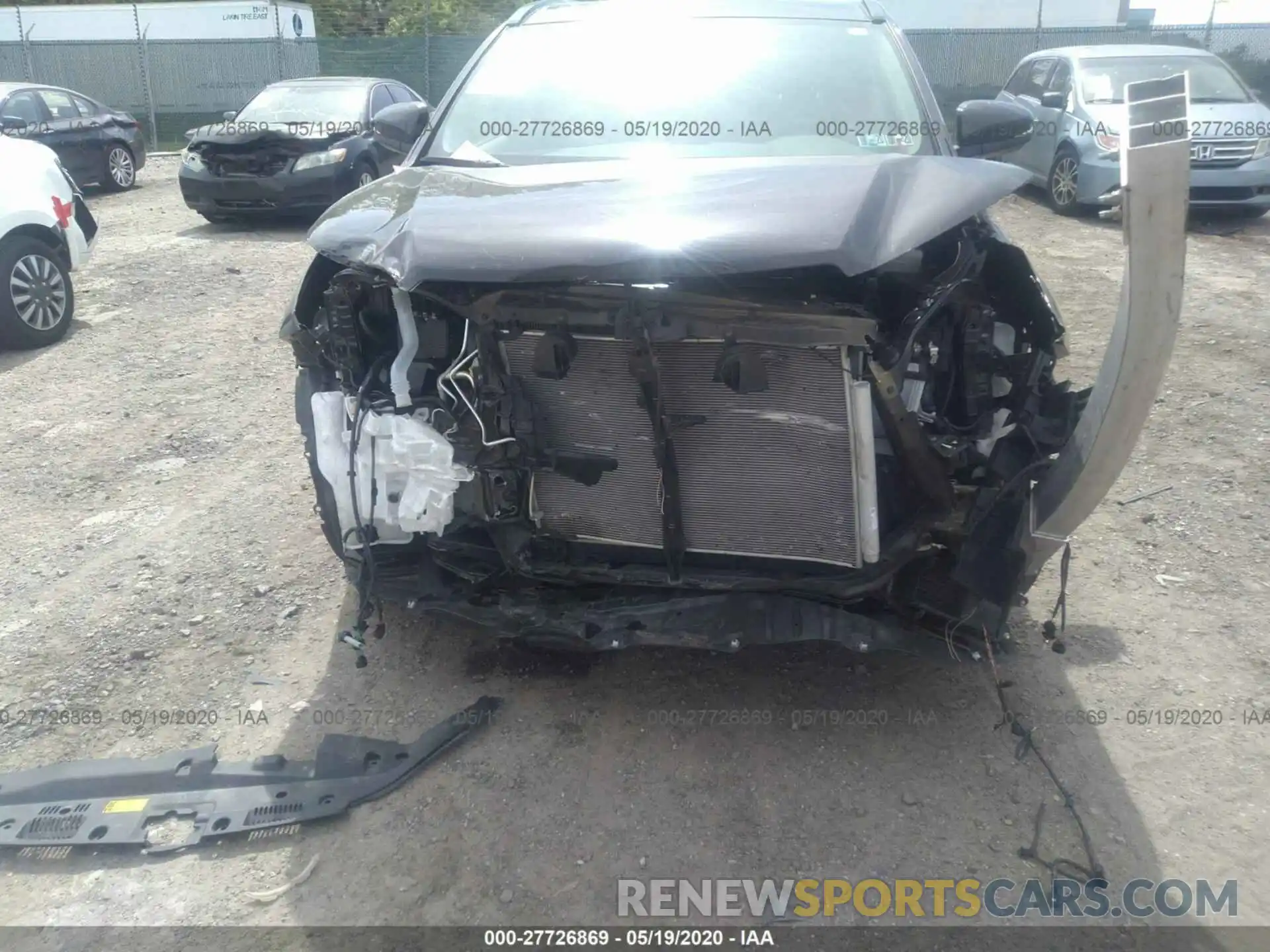 6 Photograph of a damaged car 5TDJZRFH7KS604916 TOYOTA HIGHLANDER 2019