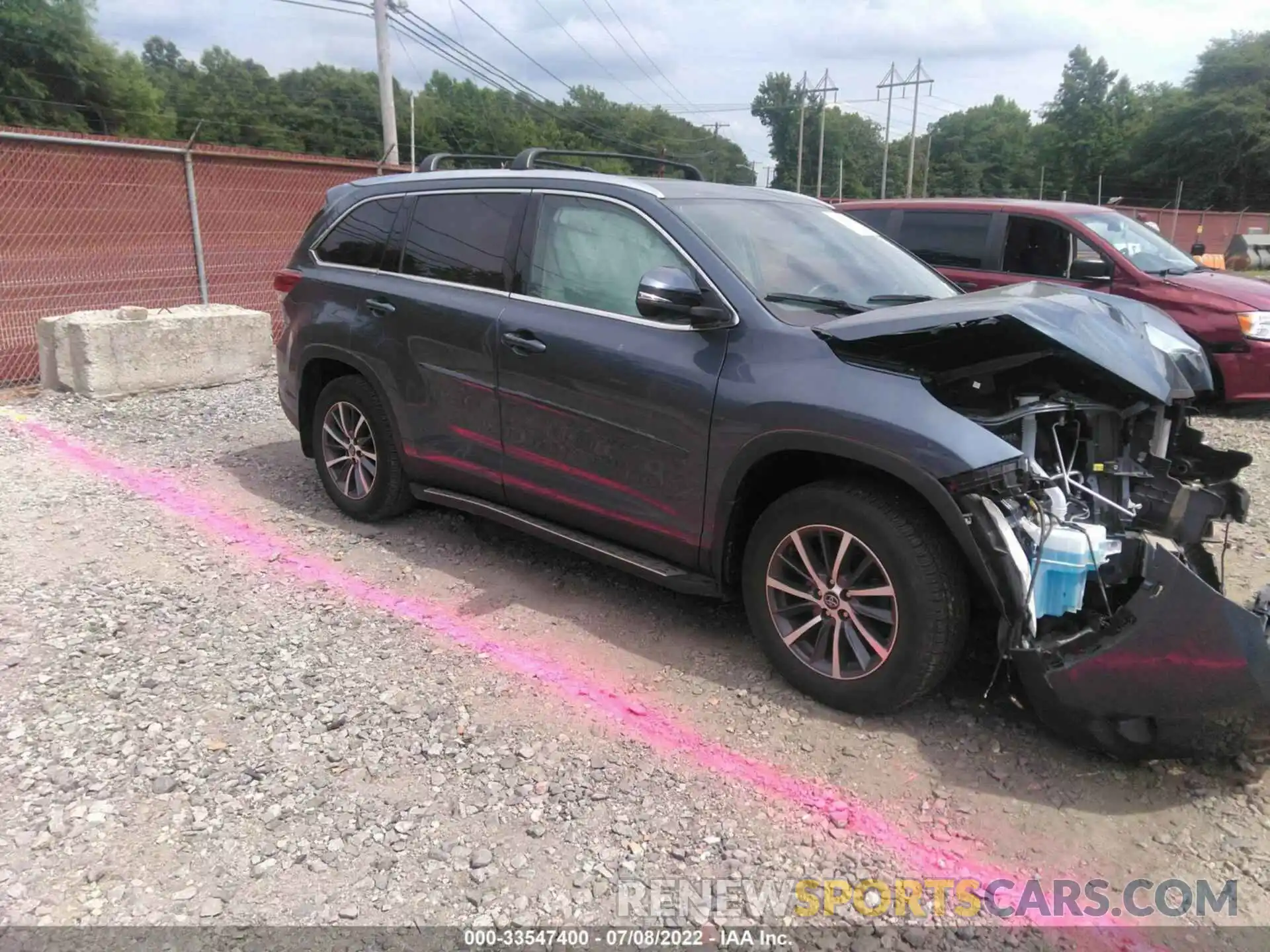 1 Фотография поврежденного автомобиля 5TDJZRFH7KS703915 TOYOTA HIGHLANDER 2019