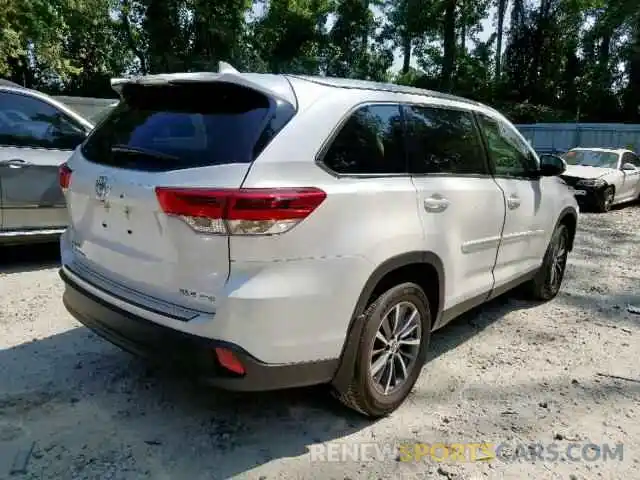 4 Photograph of a damaged car 5TDJZRFH7KS704501 TOYOTA HIGHLANDER 2019