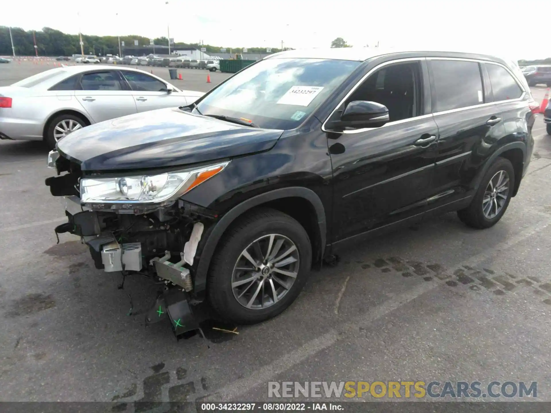 2 Фотография поврежденного автомобиля 5TDJZRFH7KS720102 TOYOTA HIGHLANDER 2019