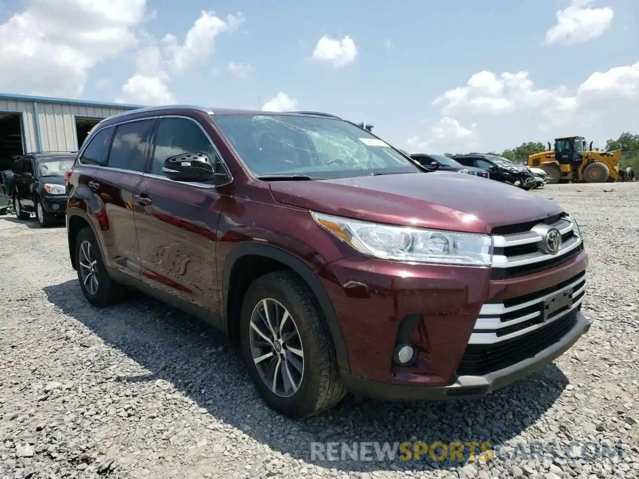 1 Фотография поврежденного автомобиля 5TDJZRFH7KS740298 TOYOTA HIGHLANDER 2019