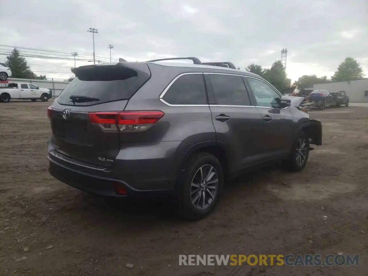 4 Фотография поврежденного автомобиля 5TDJZRFH7KS923233 TOYOTA HIGHLANDER 2019