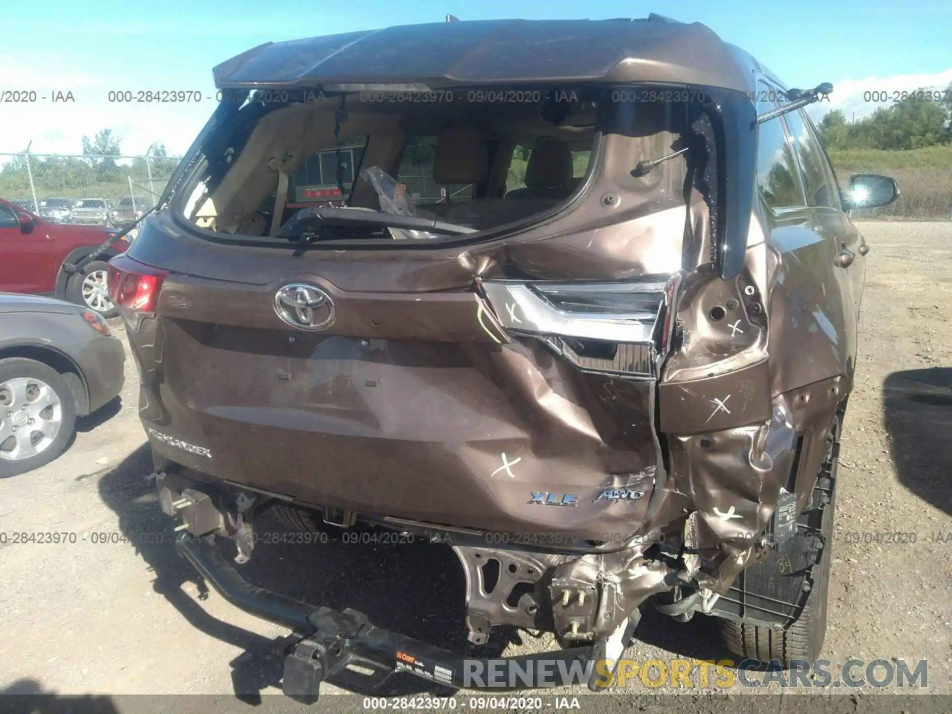 6 Photograph of a damaged car 5TDJZRFH7KS926990 TOYOTA HIGHLANDER 2019