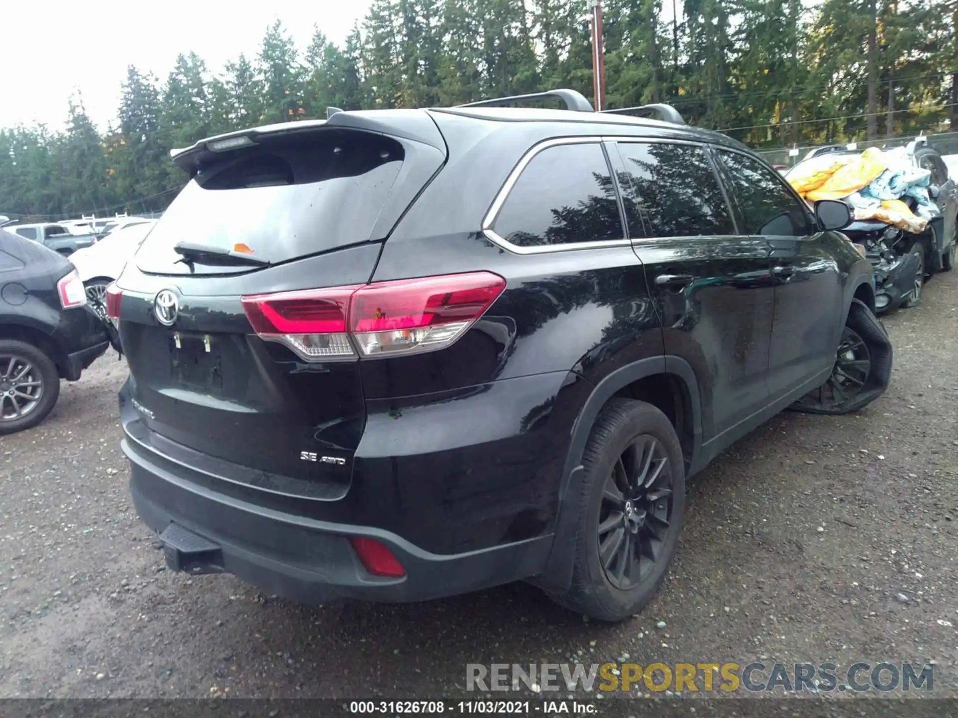 4 Фотография поврежденного автомобиля 5TDJZRFH8KS563440 TOYOTA HIGHLANDER 2019