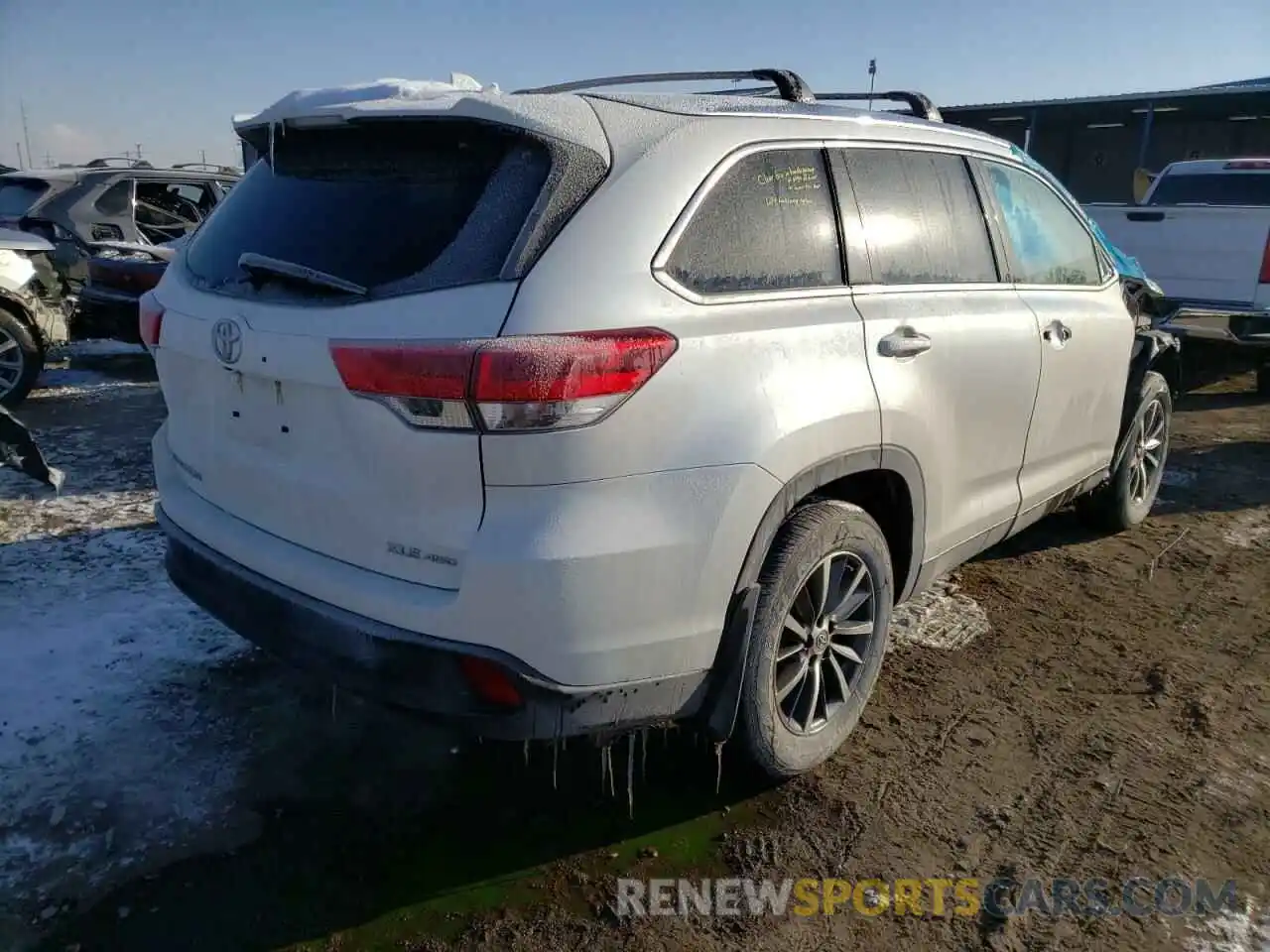 4 Фотография поврежденного автомобиля 5TDJZRFH8KS567486 TOYOTA HIGHLANDER 2019