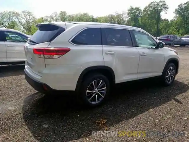 3 Photograph of a damaged car 5TDJZRFH8KS570811 TOYOTA HIGHLANDER 2019