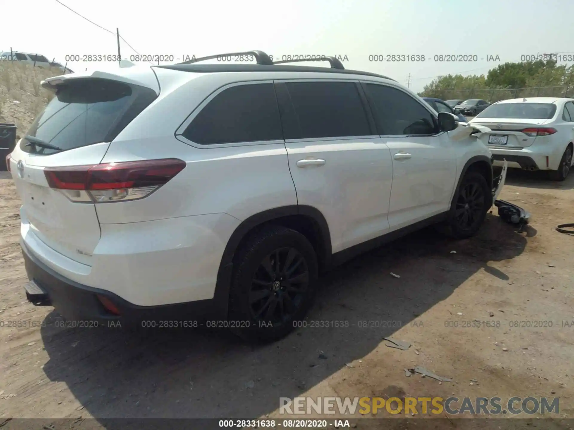 4 Фотография поврежденного автомобиля 5TDJZRFH8KS574342 TOYOTA HIGHLANDER 2019