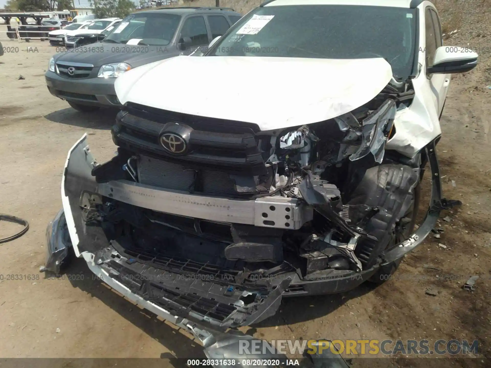 6 Photograph of a damaged car 5TDJZRFH8KS574342 TOYOTA HIGHLANDER 2019