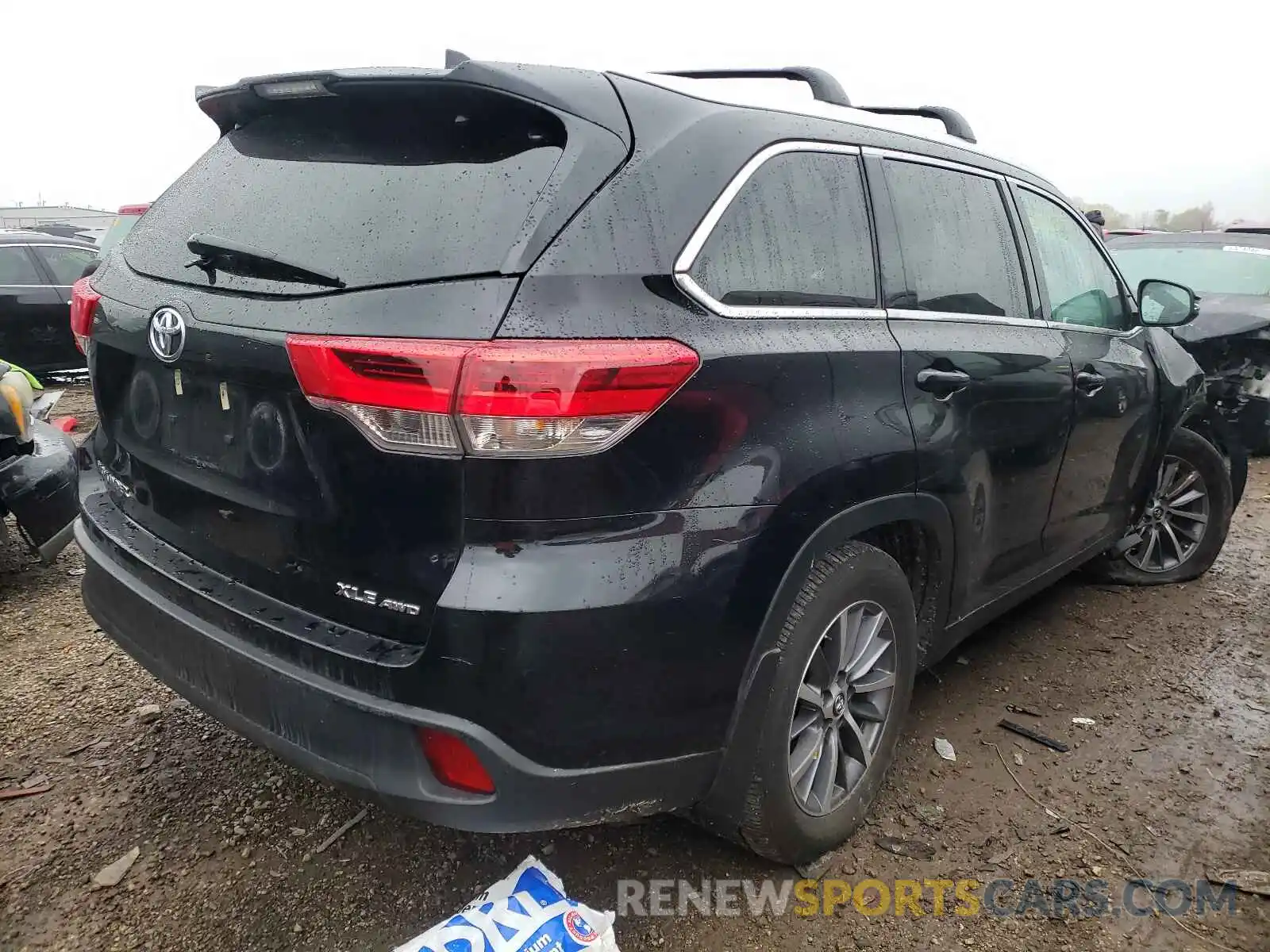 4 Фотография поврежденного автомобиля 5TDJZRFH8KS590735 TOYOTA HIGHLANDER 2019