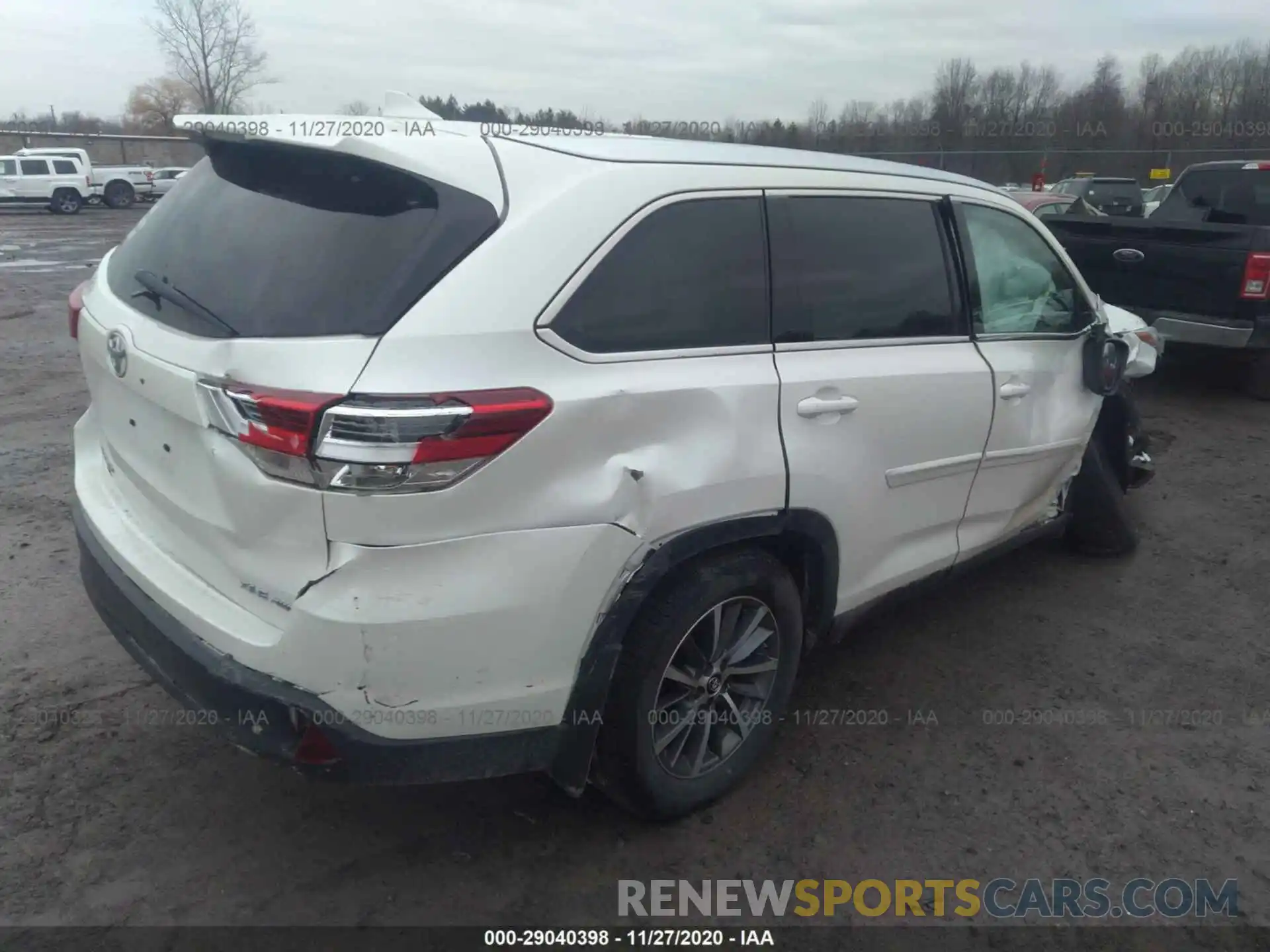 4 Фотография поврежденного автомобиля 5TDJZRFH8KS711263 TOYOTA HIGHLANDER 2019