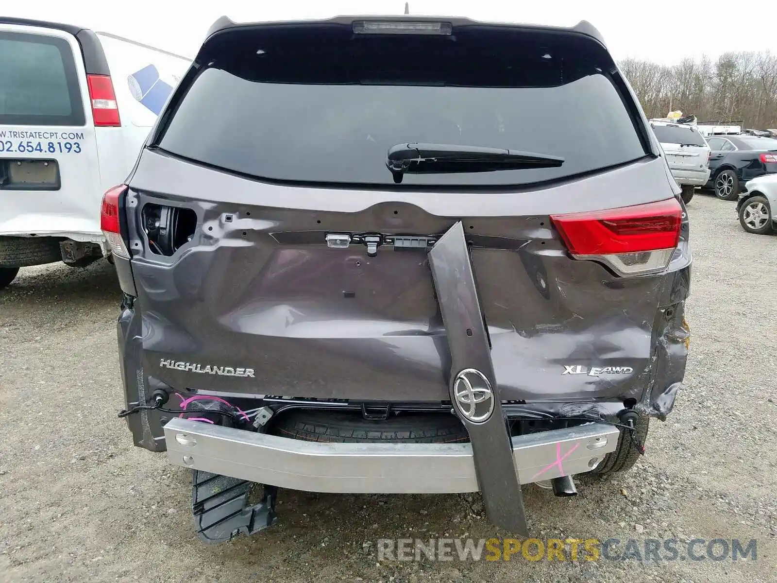 9 Фотография поврежденного автомобиля 5TDJZRFH8KS714938 TOYOTA HIGHLANDER 2019