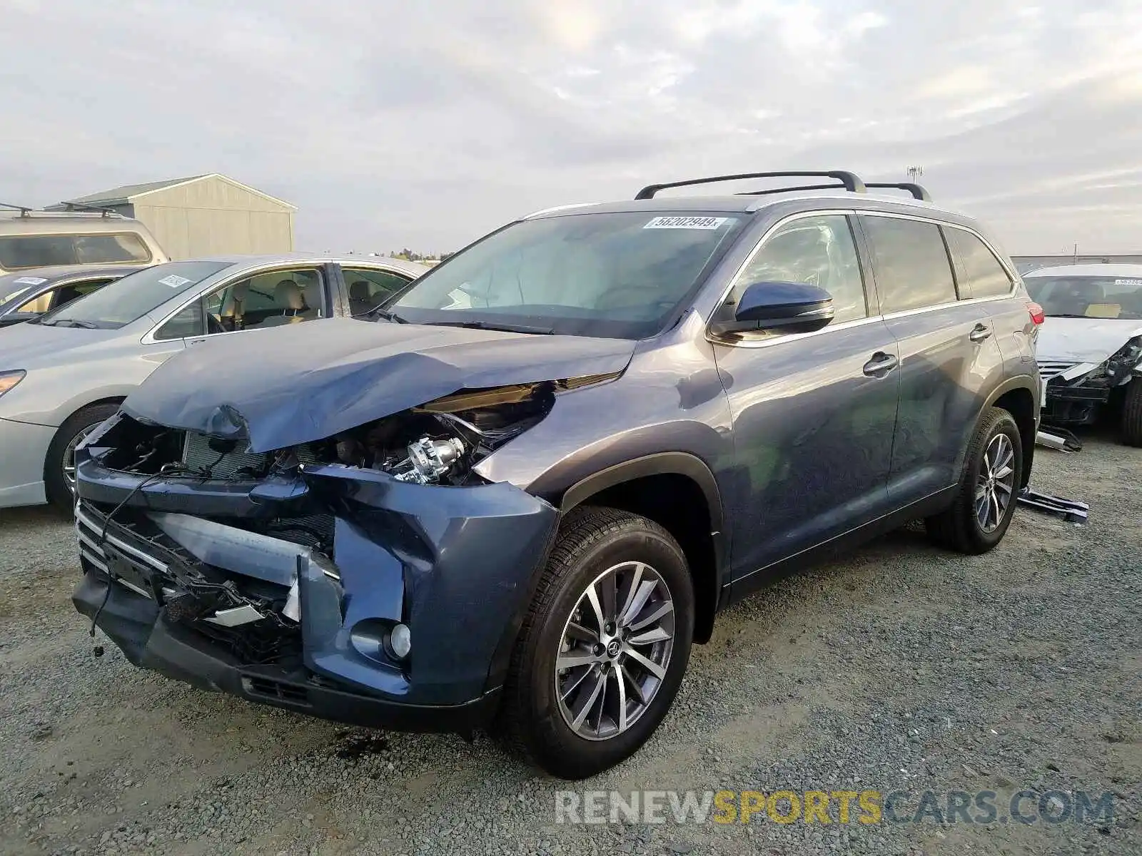 2 Фотография поврежденного автомобиля 5TDJZRFH8KS946200 TOYOTA HIGHLANDER 2019