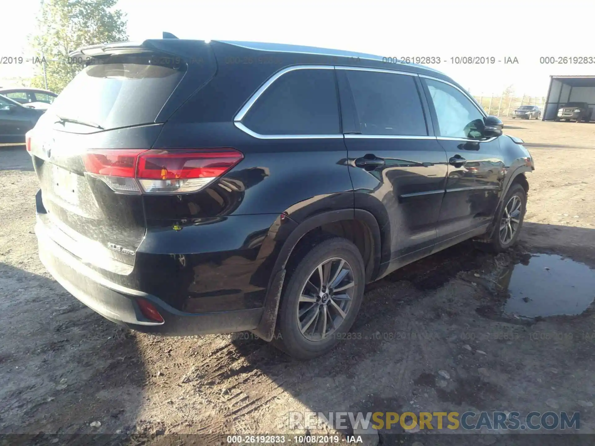 4 Фотография поврежденного автомобиля 5TDJZRFH9KS569182 TOYOTA HIGHLANDER 2019