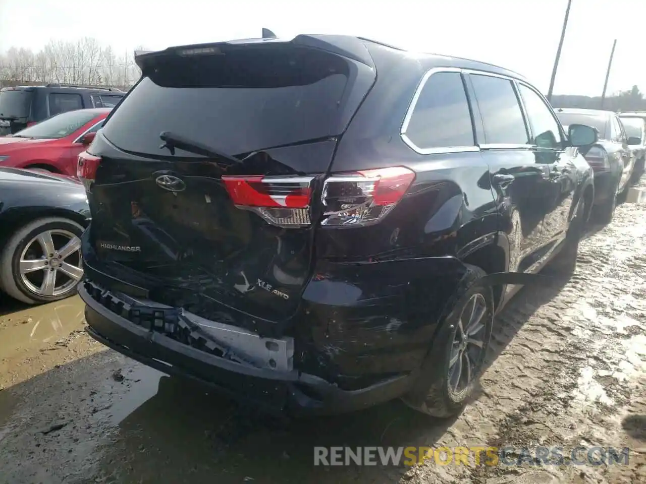 4 Фотография поврежденного автомобиля 5TDJZRFH9KS582191 TOYOTA HIGHLANDER 2019