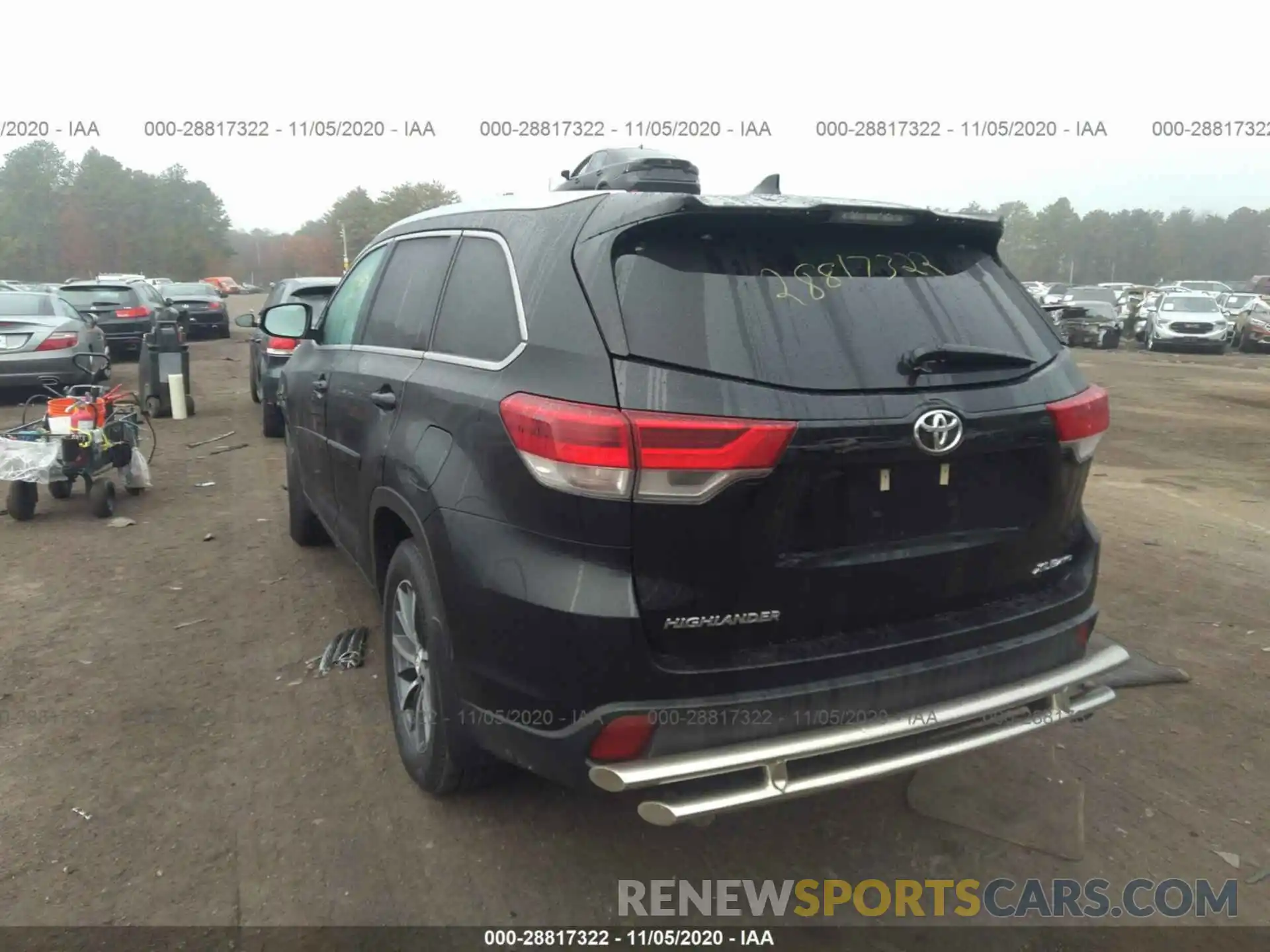 3 Фотография поврежденного автомобиля 5TDJZRFH9KS616923 TOYOTA HIGHLANDER 2019