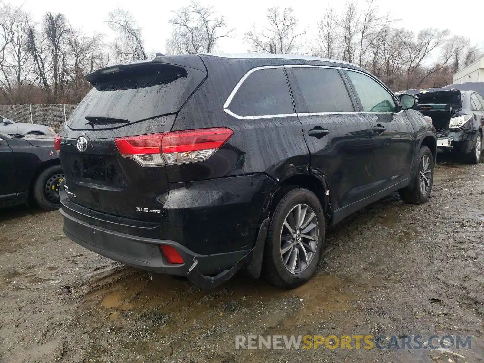 4 Фотография поврежденного автомобиля 5TDJZRFH9KS923251 TOYOTA HIGHLANDER 2019