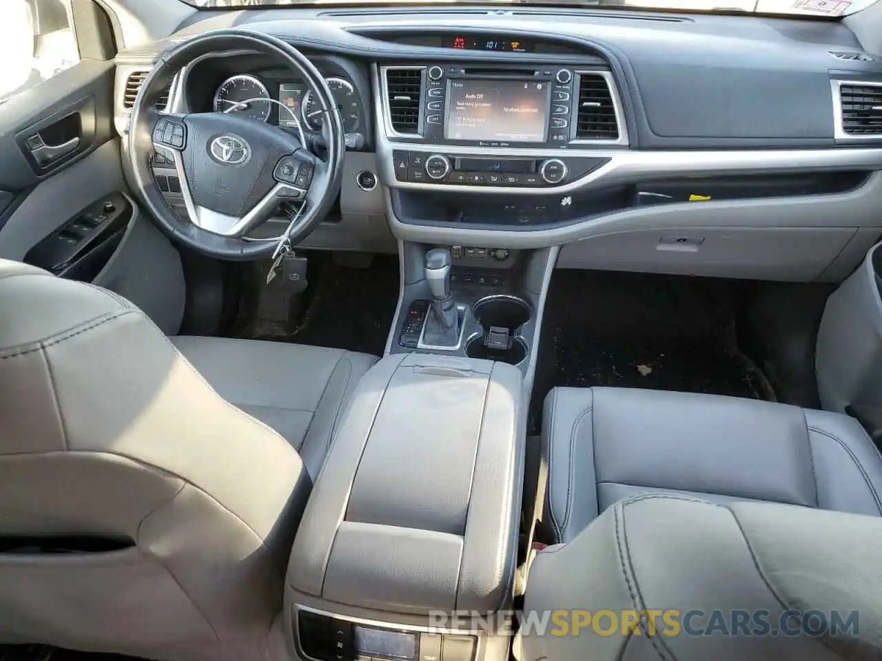 8 Фотография поврежденного автомобиля 5TDJZRFH9KS962003 TOYOTA HIGHLANDER 2019