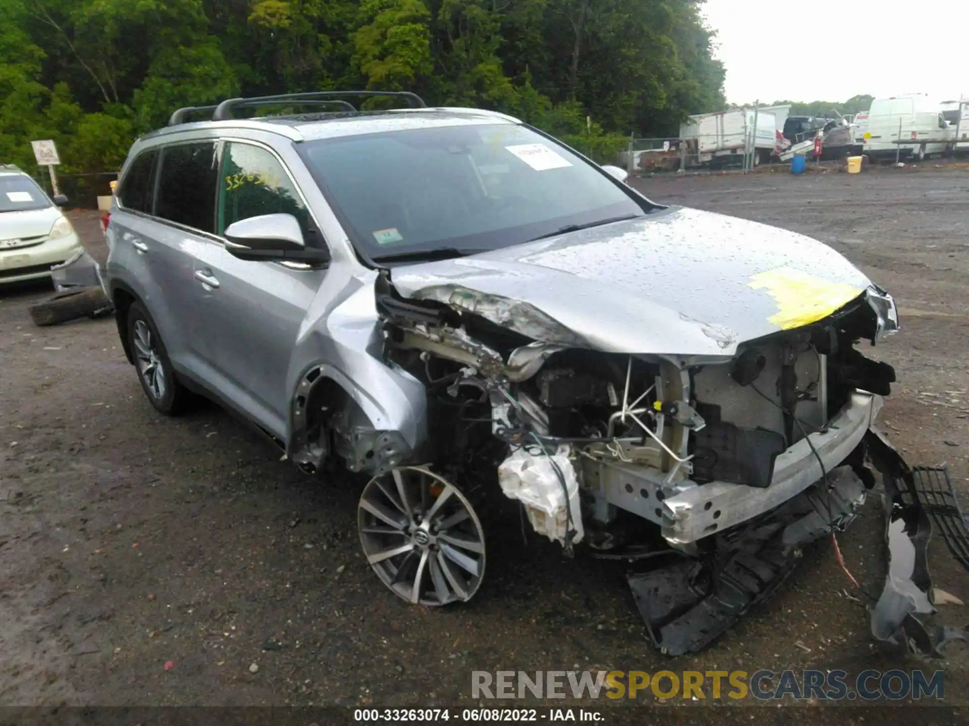 6 Photograph of a damaged car 5TDJZRFHXKS570938 TOYOTA HIGHLANDER 2019