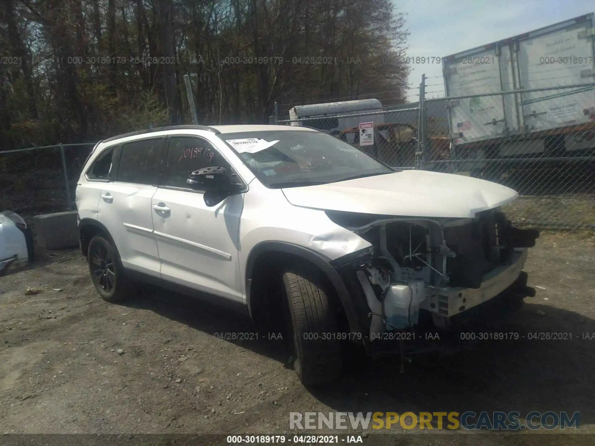 6 Фотография поврежденного автомобиля 5TDJZRFHXKS579221 TOYOTA HIGHLANDER 2019