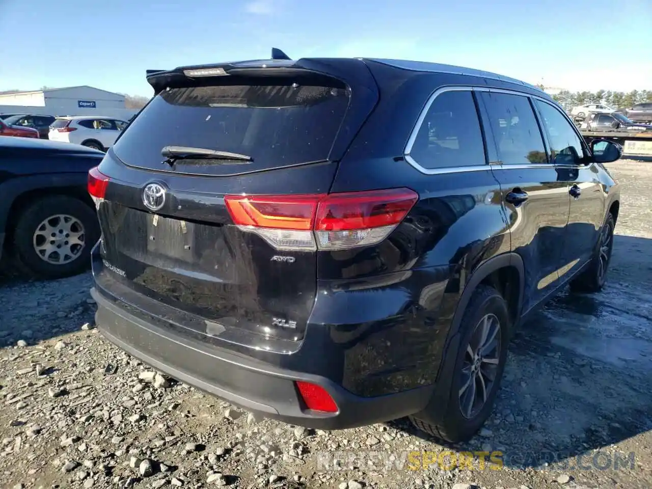 4 Фотография поврежденного автомобиля 5TDJZRFHXKS582006 TOYOTA HIGHLANDER 2019