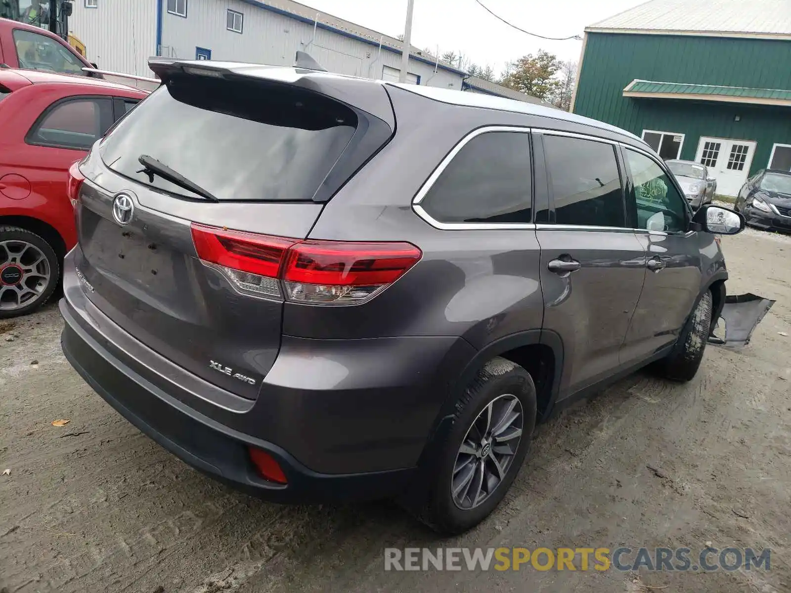 4 Фотография поврежденного автомобиля 5TDJZRFHXKS583527 TOYOTA HIGHLANDER 2019