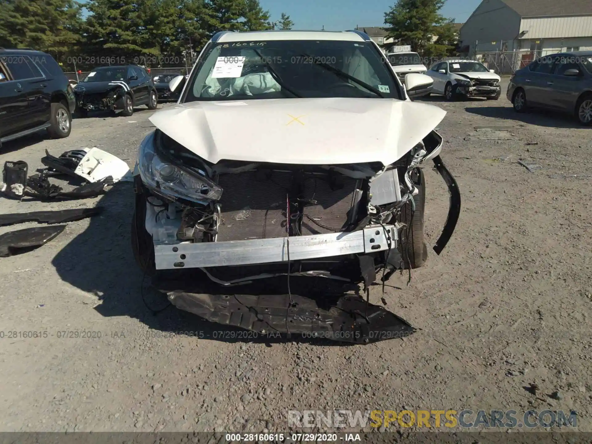 6 Photograph of a damaged car 5TDJZRFHXKS586167 TOYOTA HIGHLANDER 2019