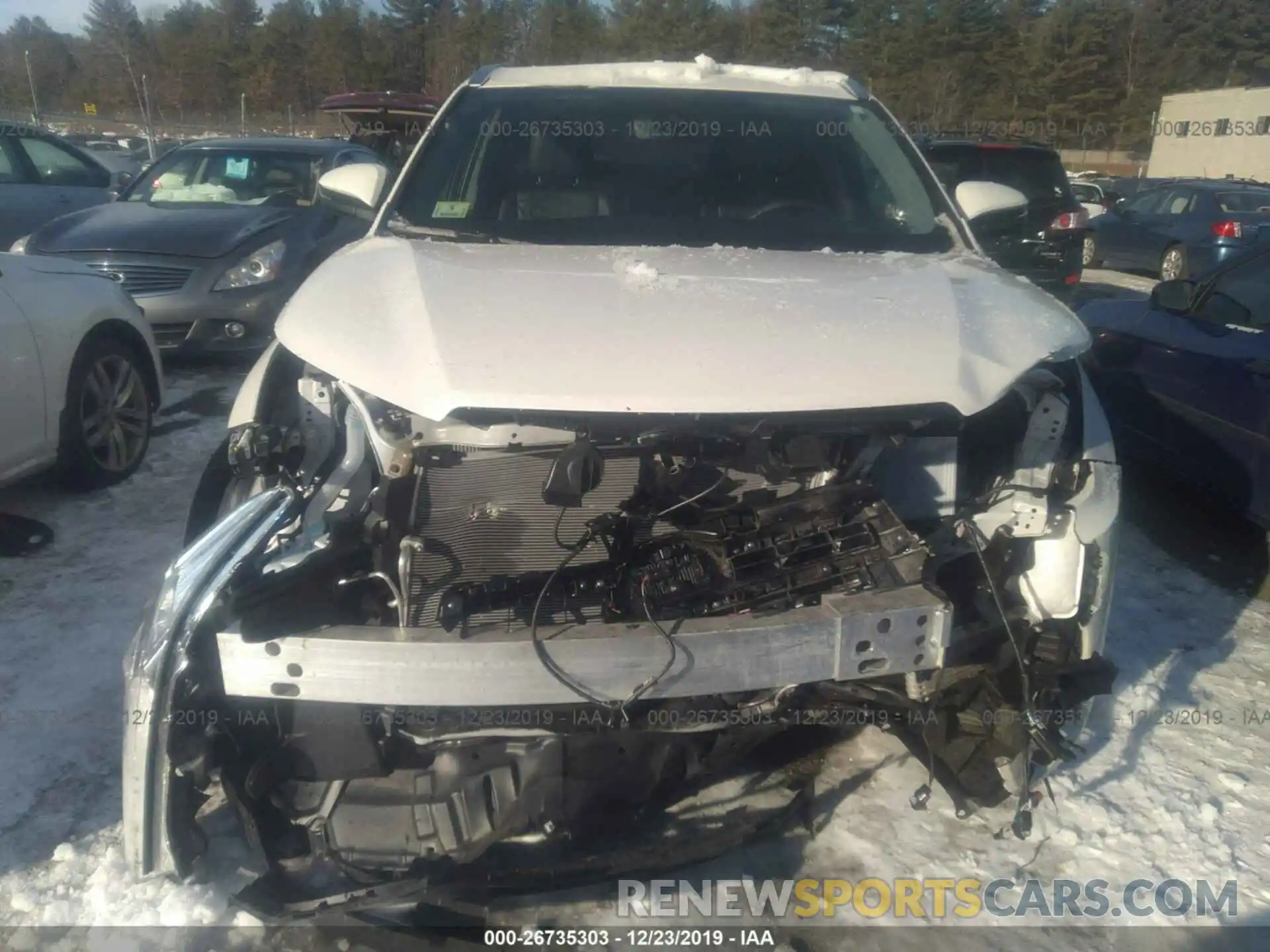 6 Photograph of a damaged car 5TDJZRFHXKS595600 TOYOTA HIGHLANDER 2019