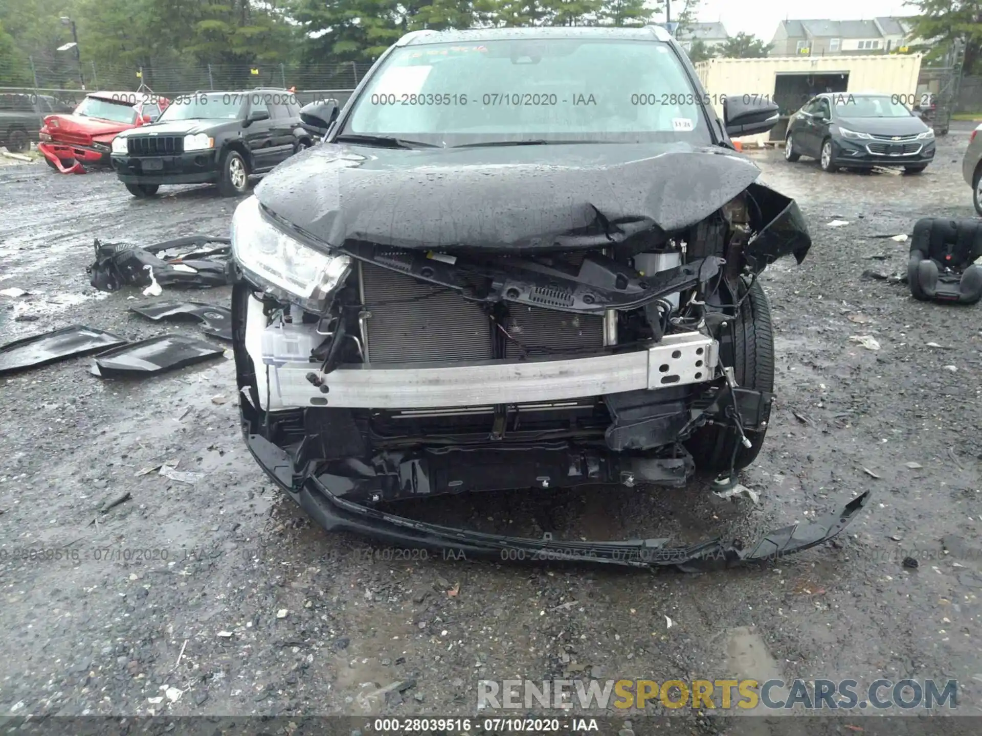 6 Photograph of a damaged car 5TDJZRFHXKS609608 TOYOTA HIGHLANDER 2019