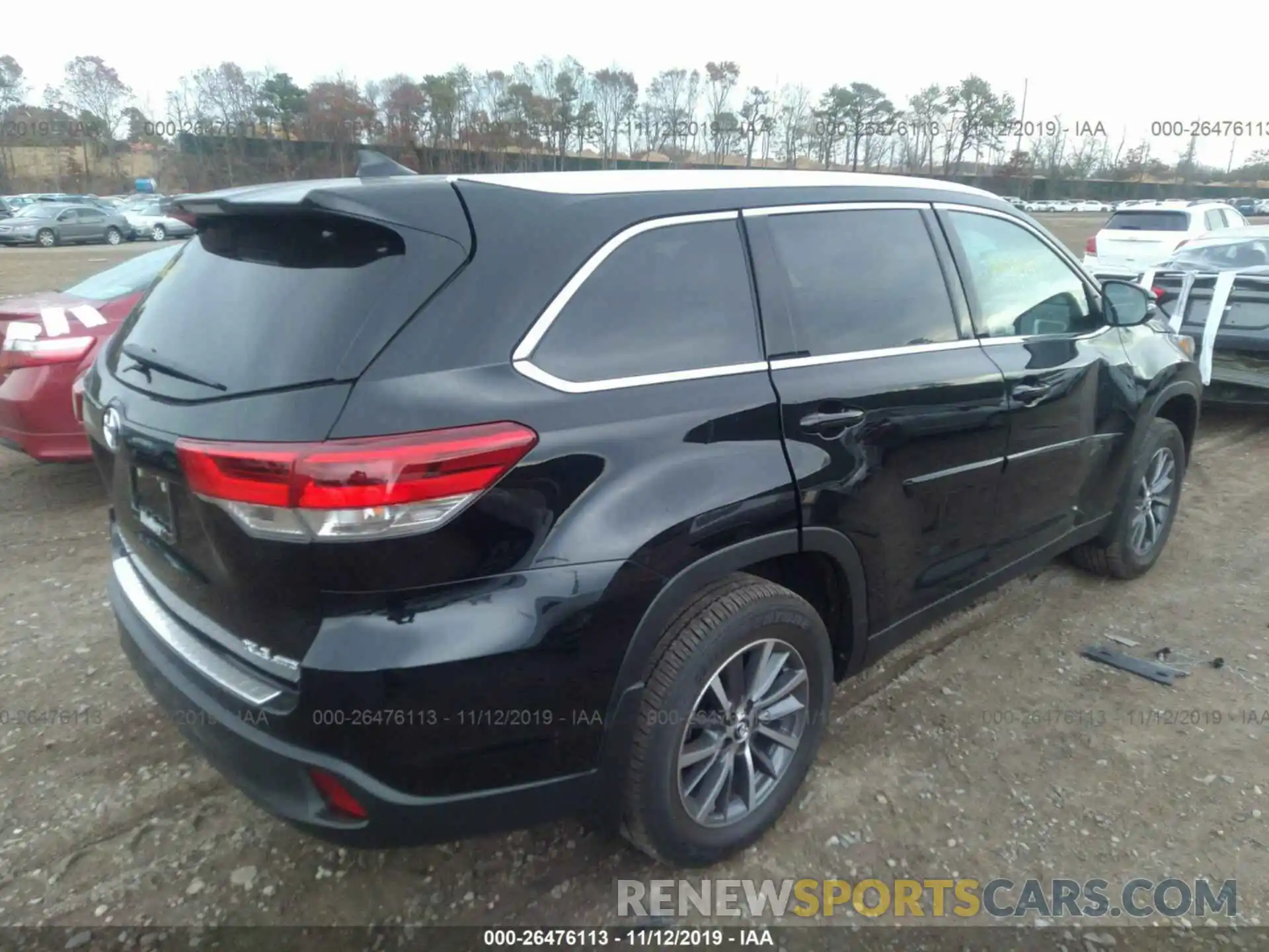 4 Фотография поврежденного автомобиля 5TDJZRFHXKS613979 TOYOTA HIGHLANDER 2019