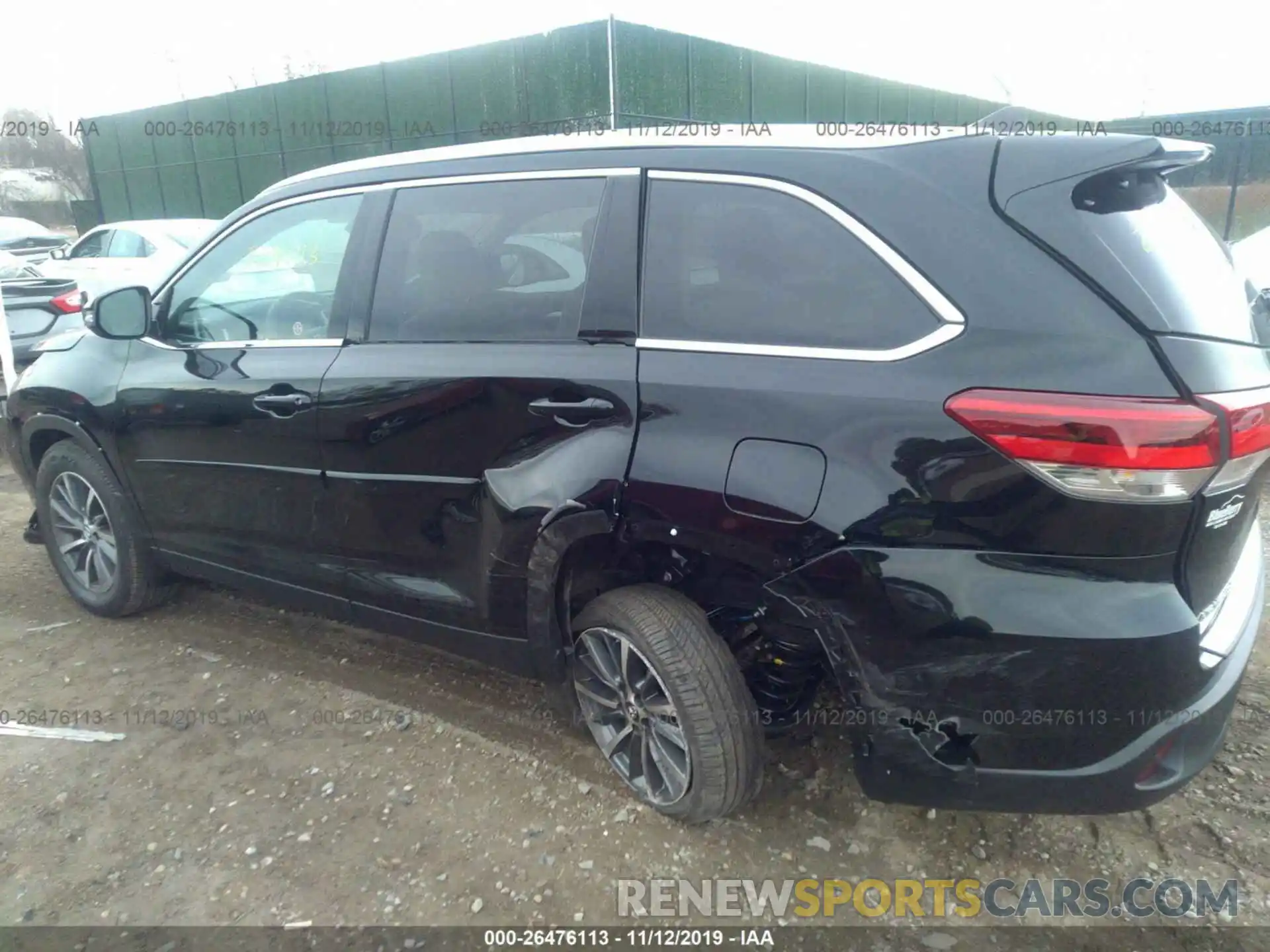 6 Photograph of a damaged car 5TDJZRFHXKS613979 TOYOTA HIGHLANDER 2019