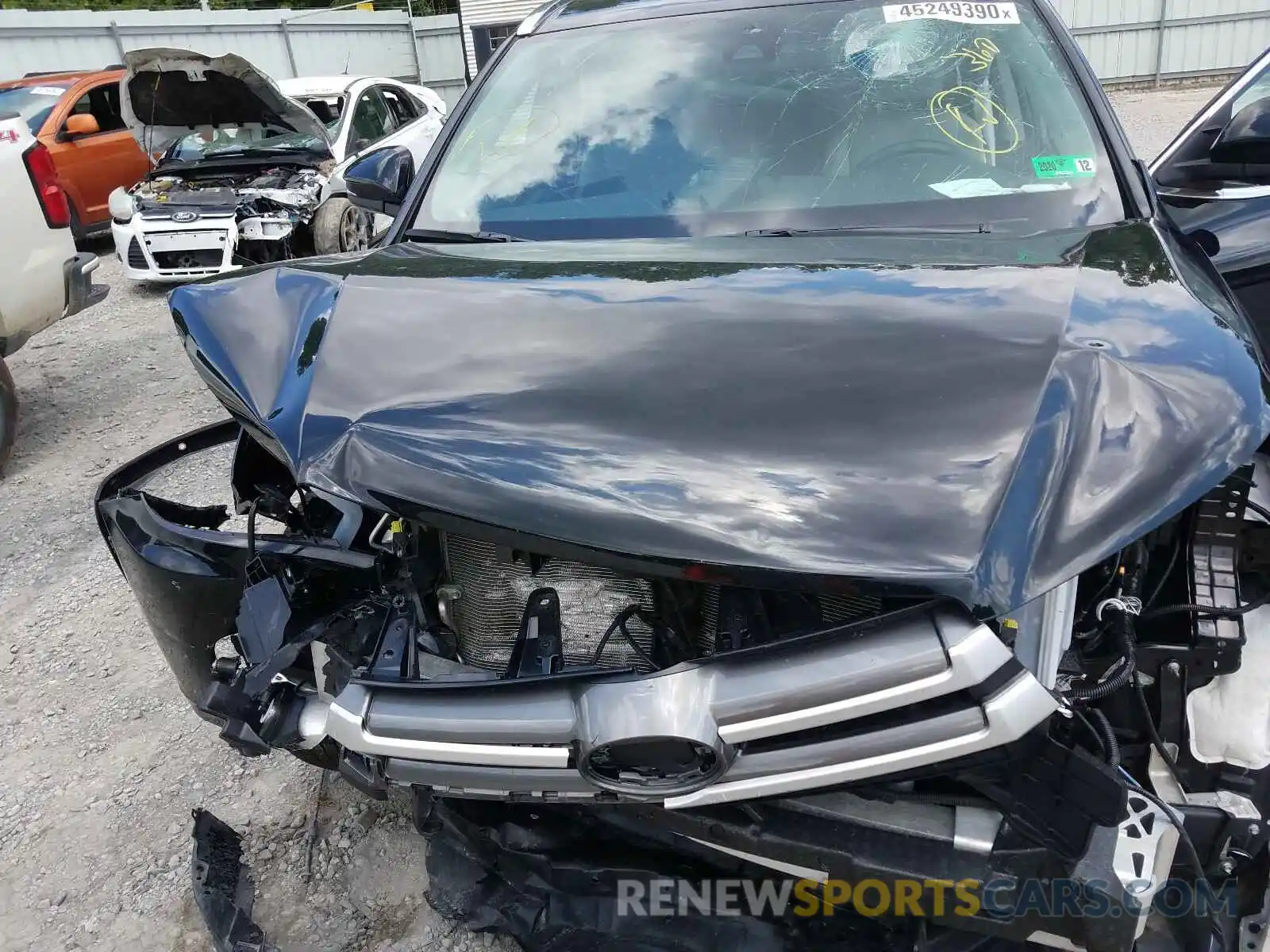 7 Фотография поврежденного автомобиля 5TDJZRFHXKS624514 TOYOTA HIGHLANDER 2019