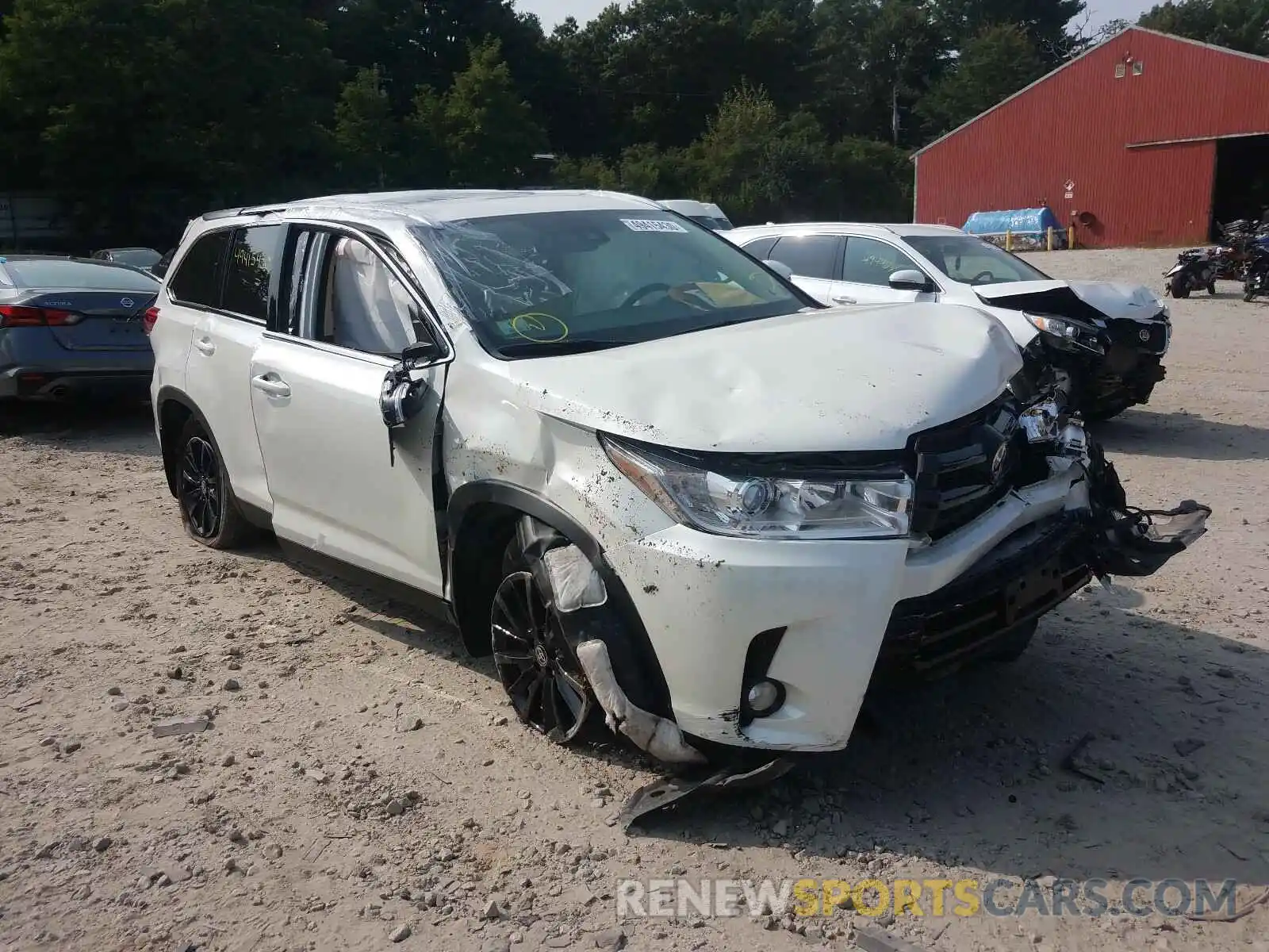 1 Фотография поврежденного автомобиля 5TDJZRFHXKS627638 TOYOTA HIGHLANDER 2019