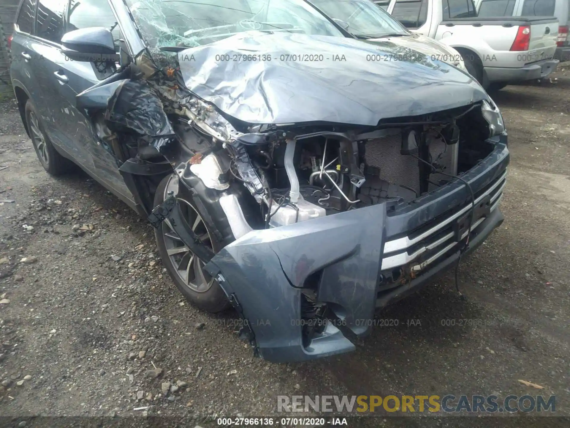 6 Photograph of a damaged car 5TDJZRFHXKS731241 TOYOTA HIGHLANDER 2019