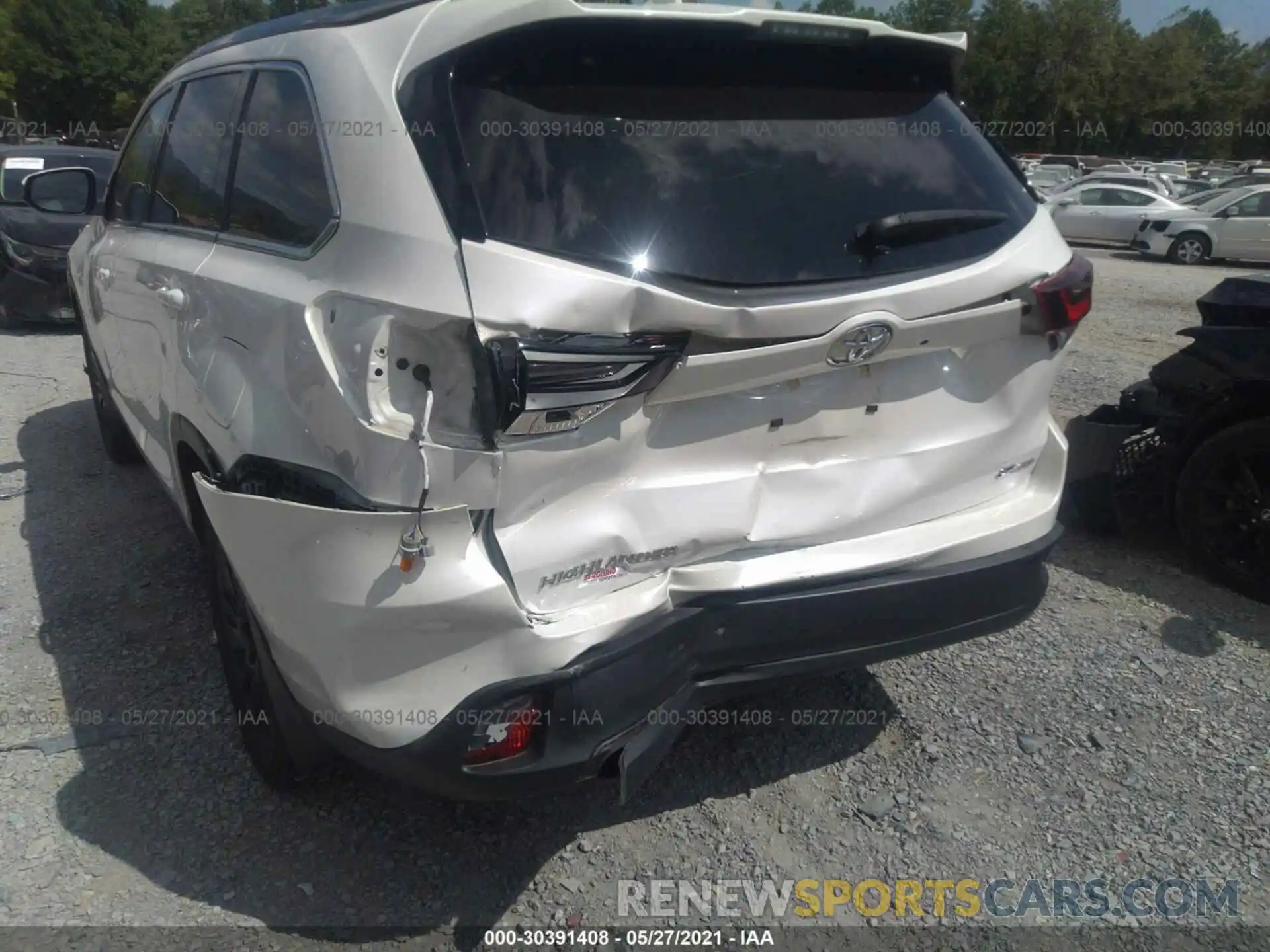 6 Photograph of a damaged car 5TDJZRFHXKS937613 TOYOTA HIGHLANDER 2019