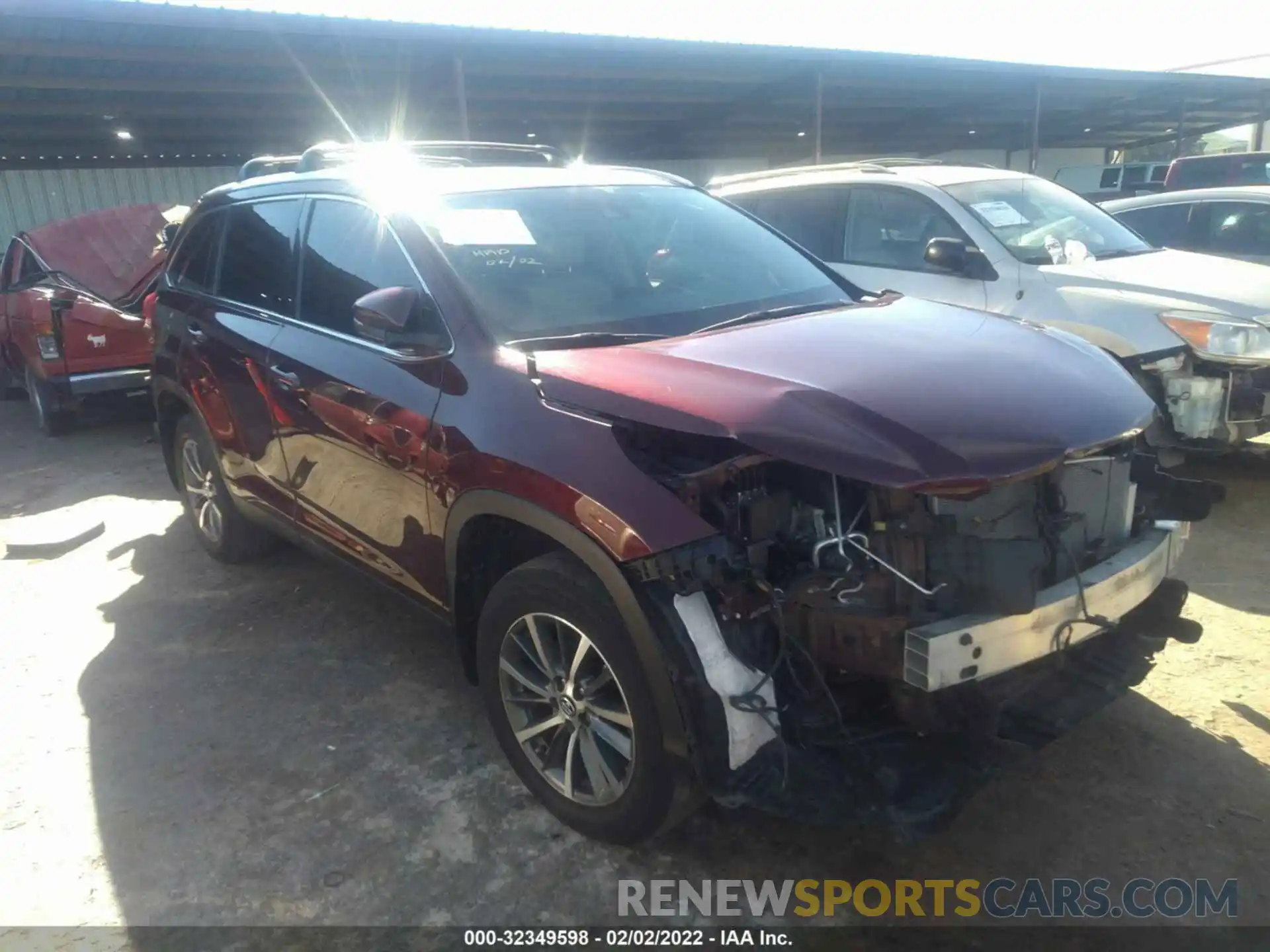 6 Photograph of a damaged car 5TDJZRFHXKS948577 TOYOTA HIGHLANDER 2019