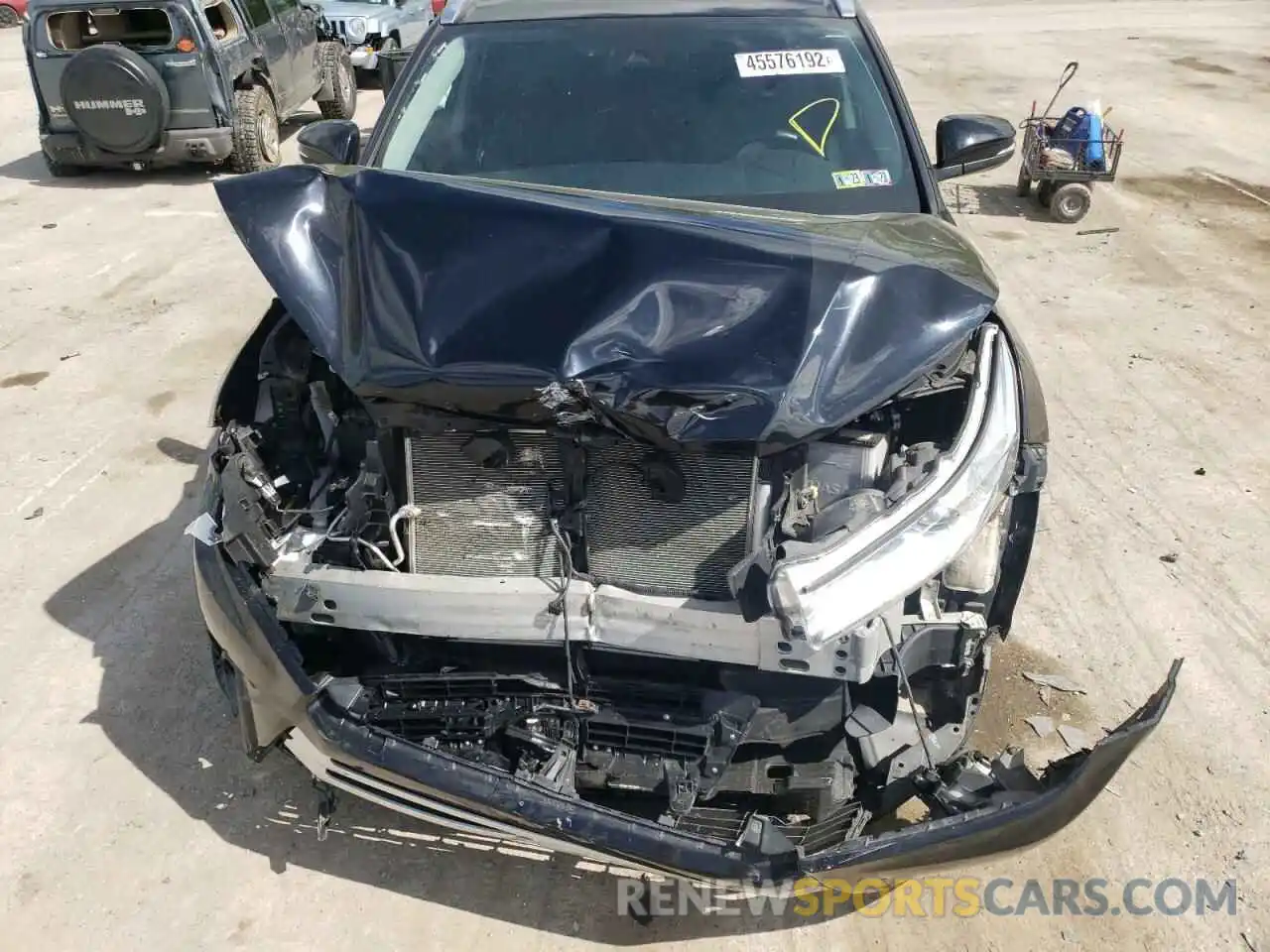 7 Photograph of a damaged car 5TDJZRFHXKS954508 TOYOTA HIGHLANDER 2019