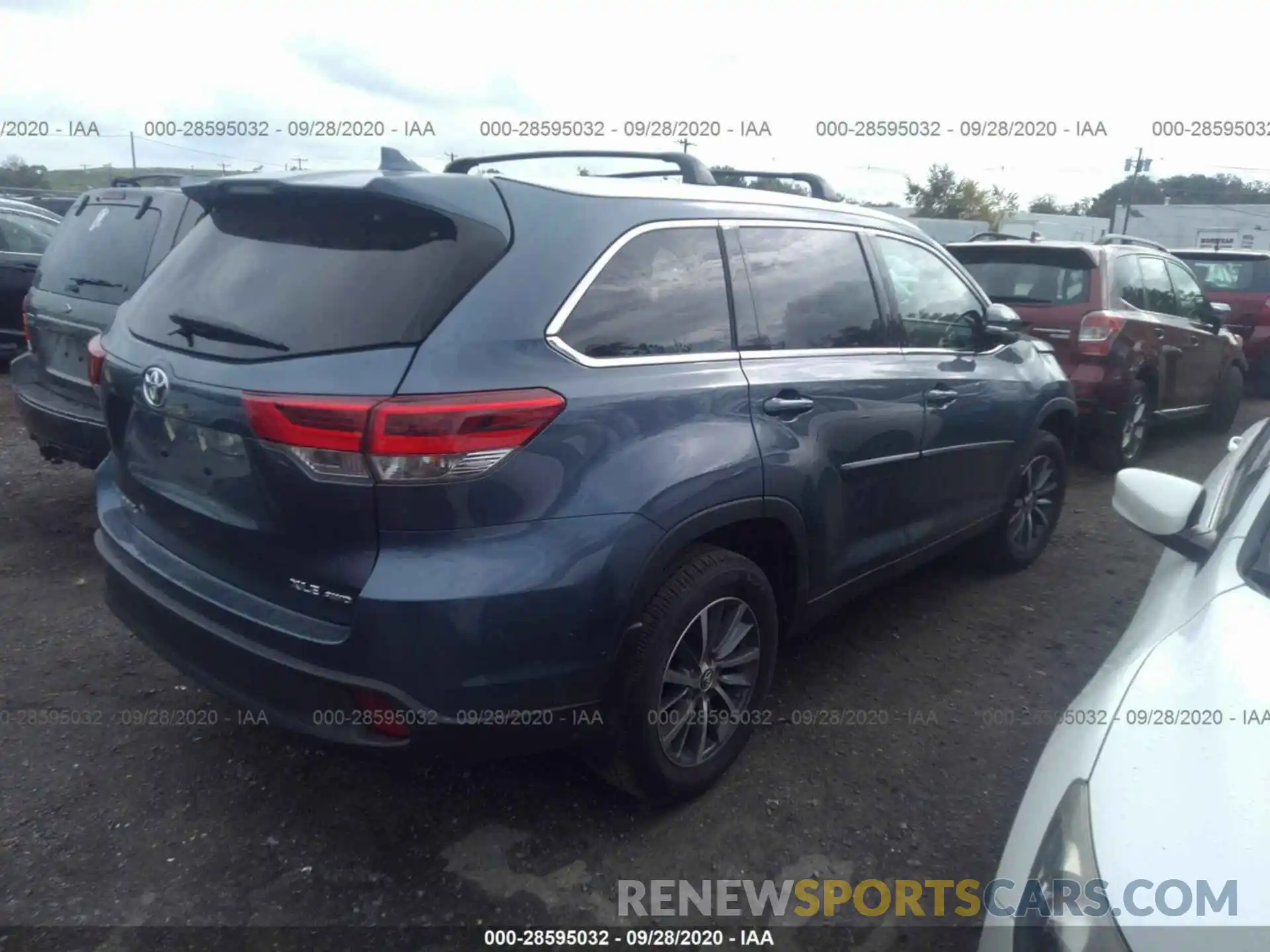 4 Фотография поврежденного автомобиля 5TDJZRFHXKS972068 TOYOTA HIGHLANDER 2019