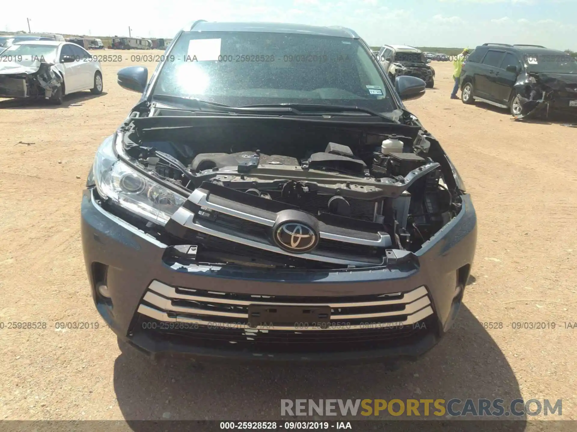 6 Photograph of a damaged car 5TDKZRFH0KS297481 TOYOTA HIGHLANDER 2019