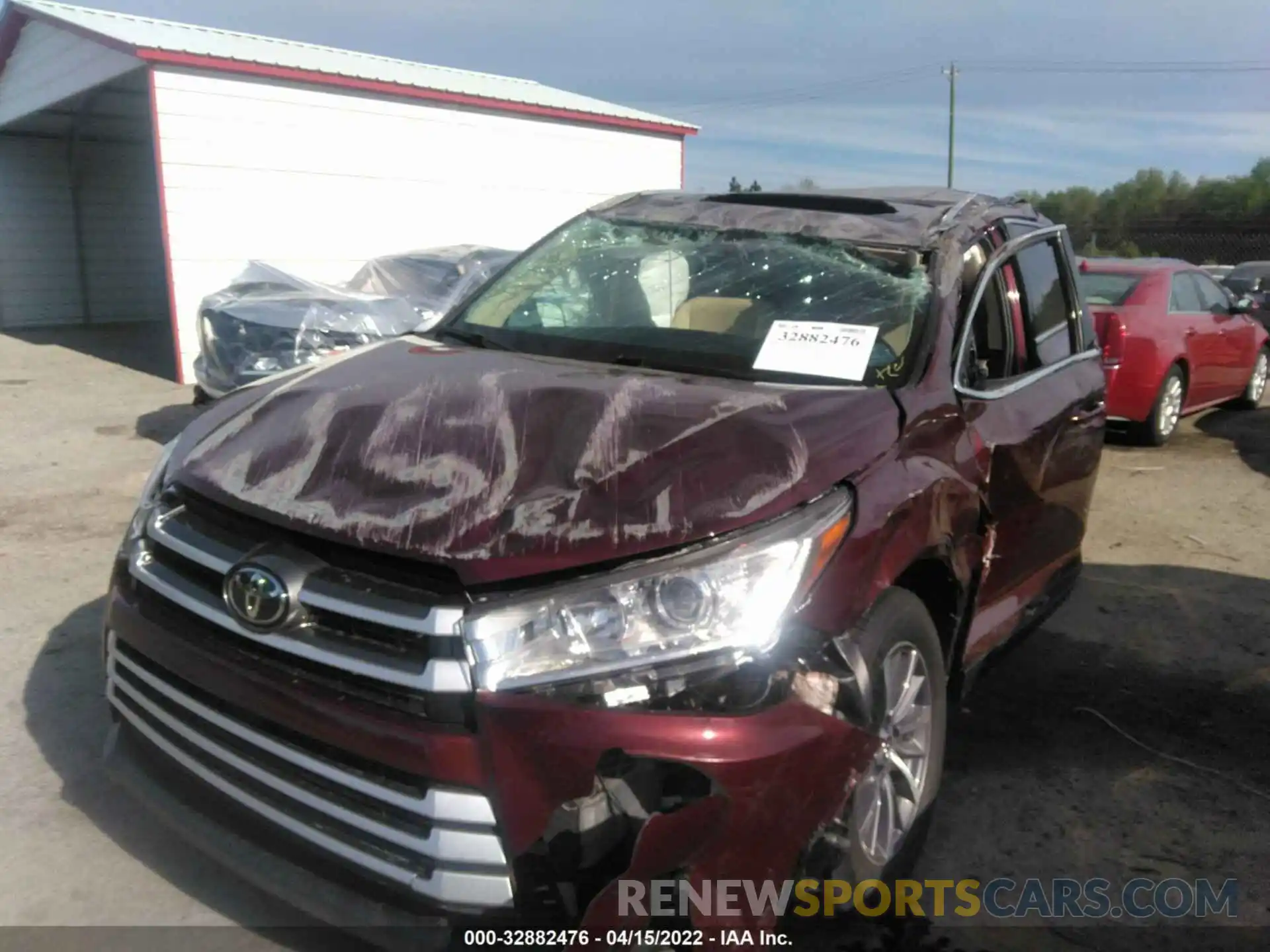 6 Photograph of a damaged car 5TDKZRFH0KS342225 TOYOTA HIGHLANDER 2019