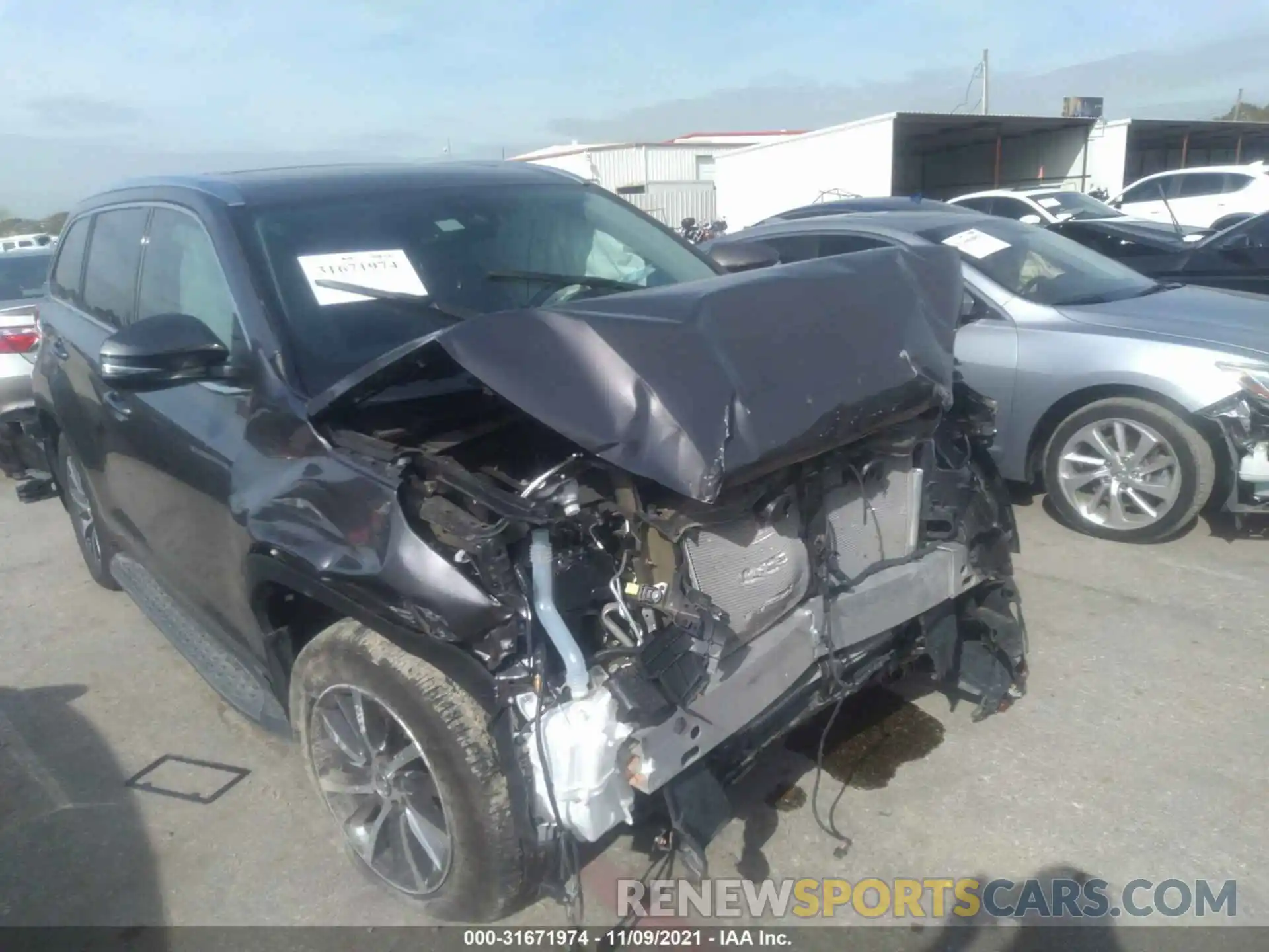 6 Photograph of a damaged car 5TDKZRFH0KS553408 TOYOTA HIGHLANDER 2019