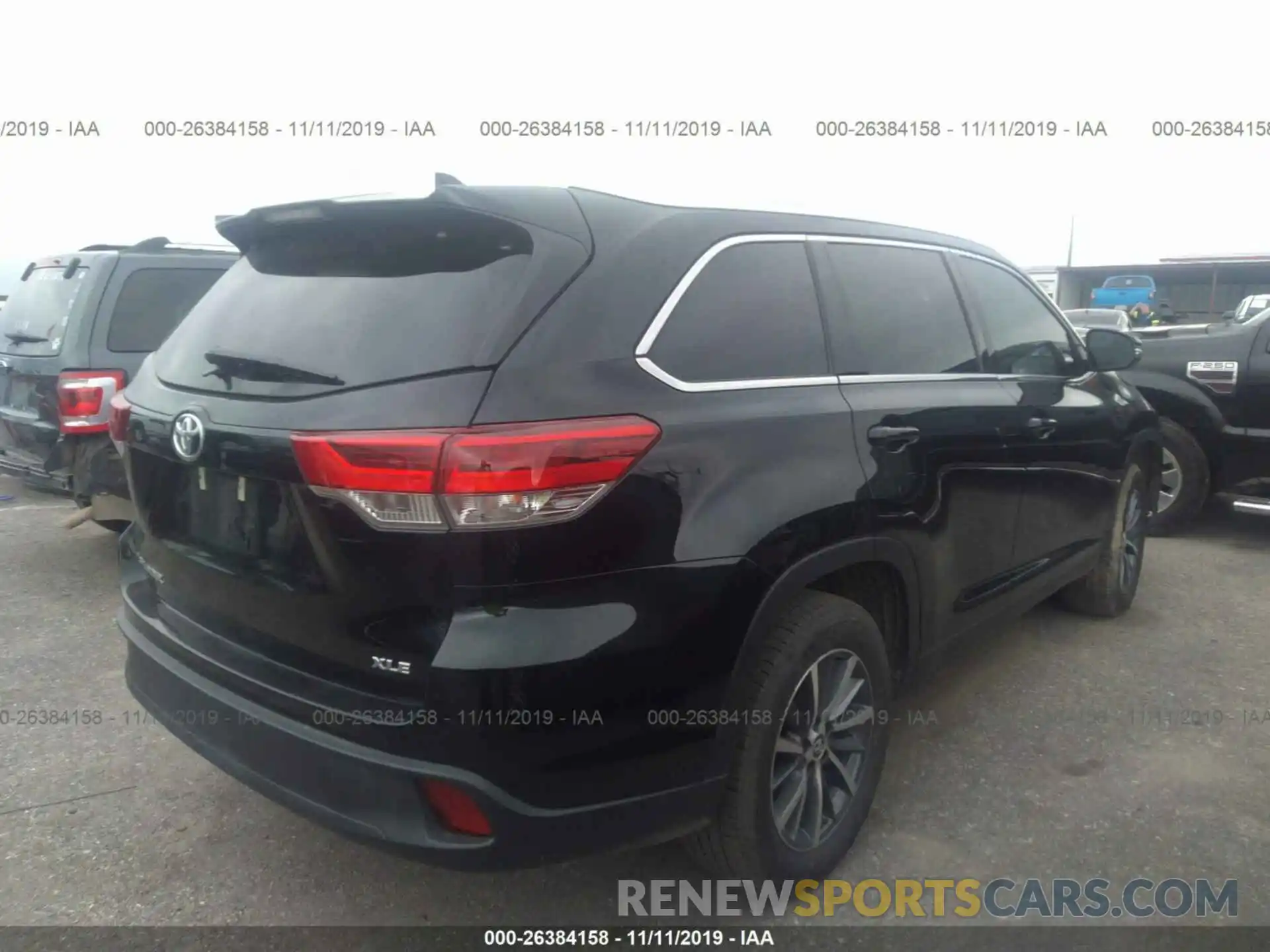 4 Фотография поврежденного автомобиля 5TDKZRFH0KS559158 TOYOTA HIGHLANDER 2019