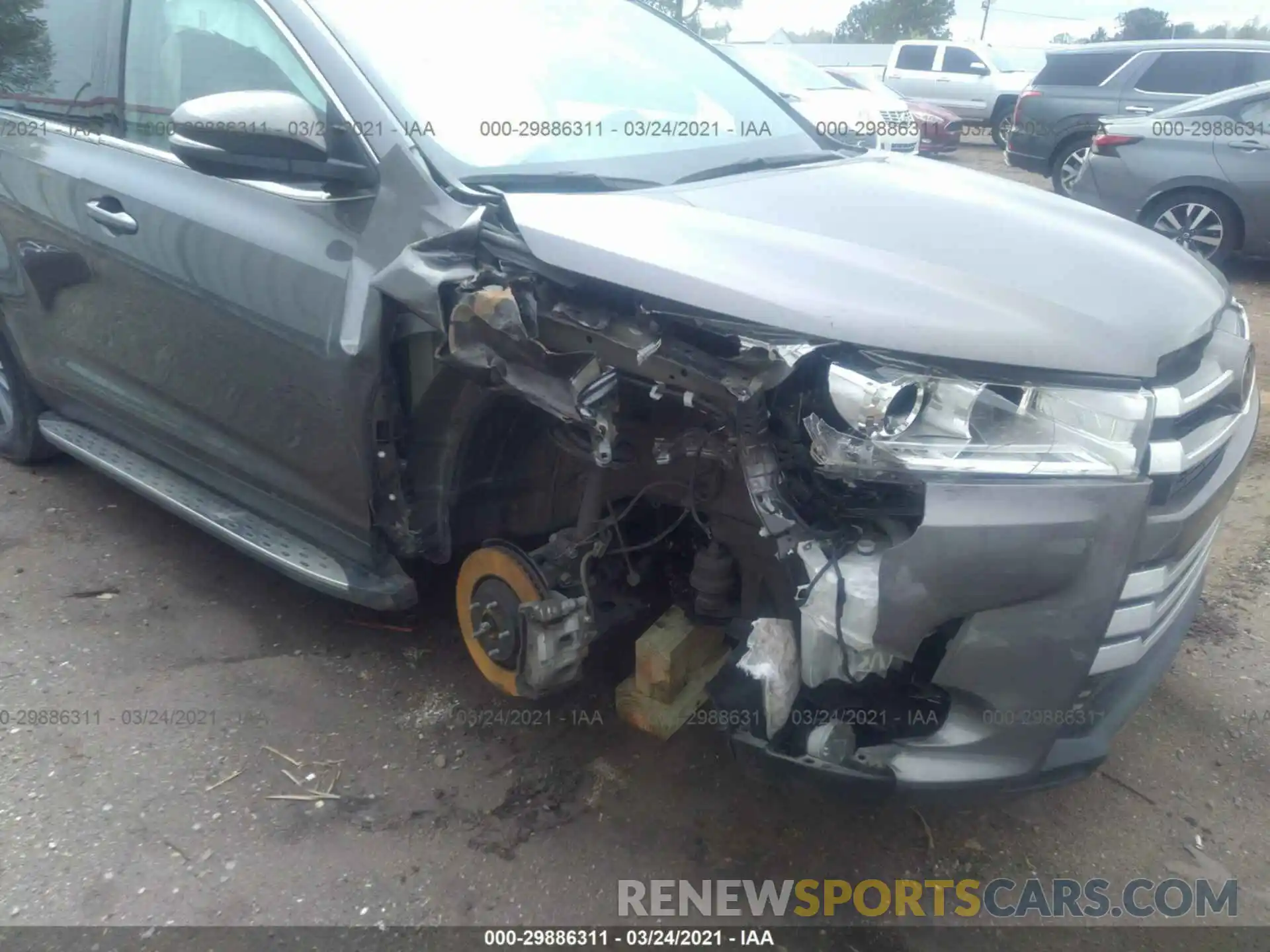 6 Photograph of a damaged car 5TDKZRFH0KS566479 TOYOTA HIGHLANDER 2019