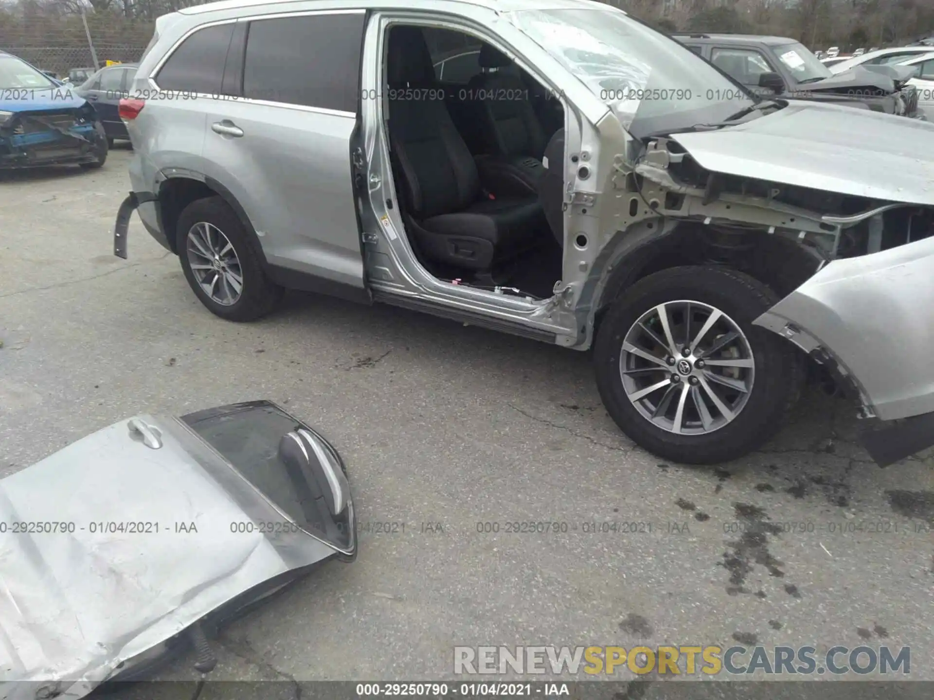 6 Фотография поврежденного автомобиля 5TDKZRFH0KS568846 TOYOTA HIGHLANDER 2019