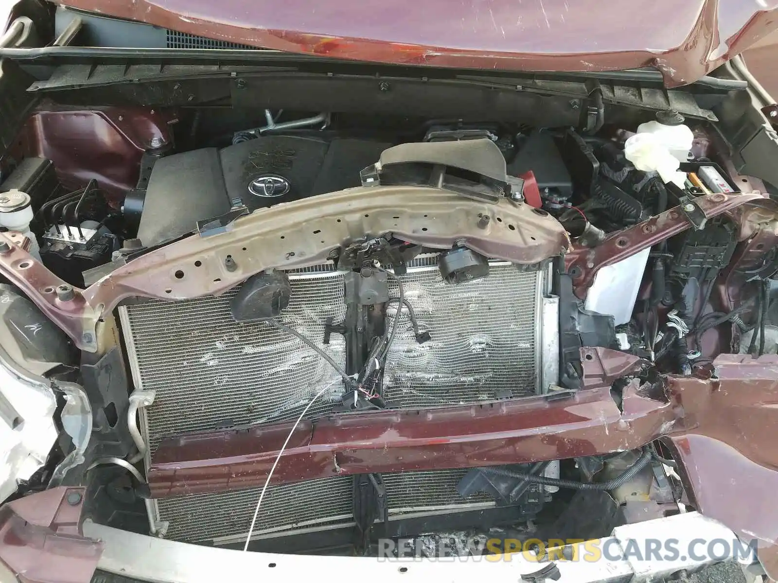 7 Photograph of a damaged car 5TDKZRFH1KS291348 TOYOTA HIGHLANDER 2019