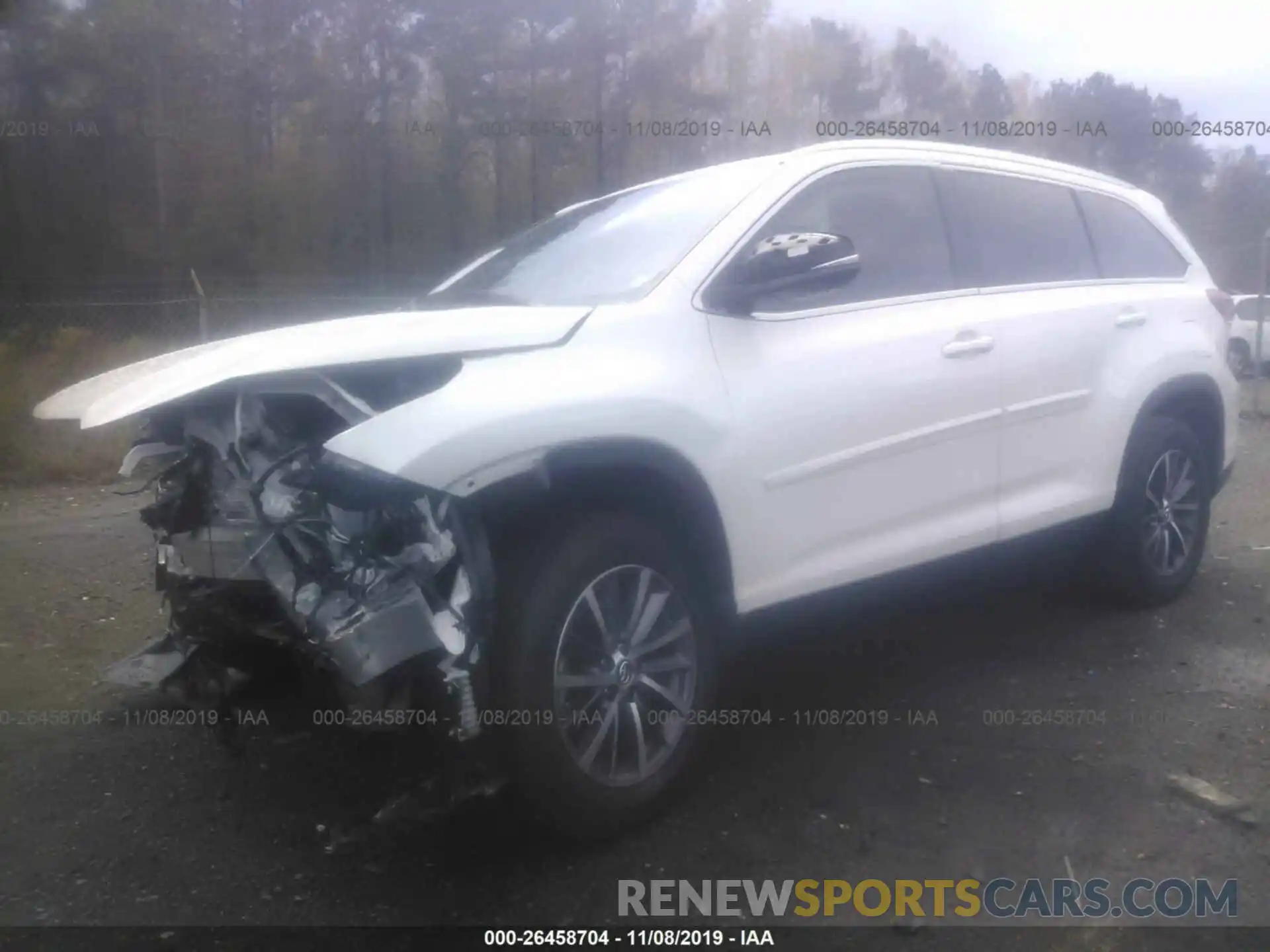 2 Photograph of a damaged car 5TDKZRFH1KS309430 TOYOTA HIGHLANDER 2019