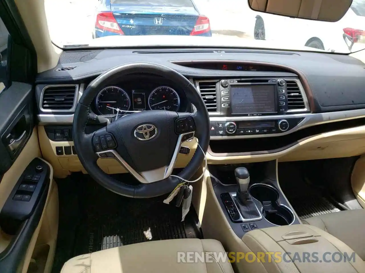 9 Фотография поврежденного автомобиля 5TDKZRFH1KS317379 TOYOTA HIGHLANDER 2019