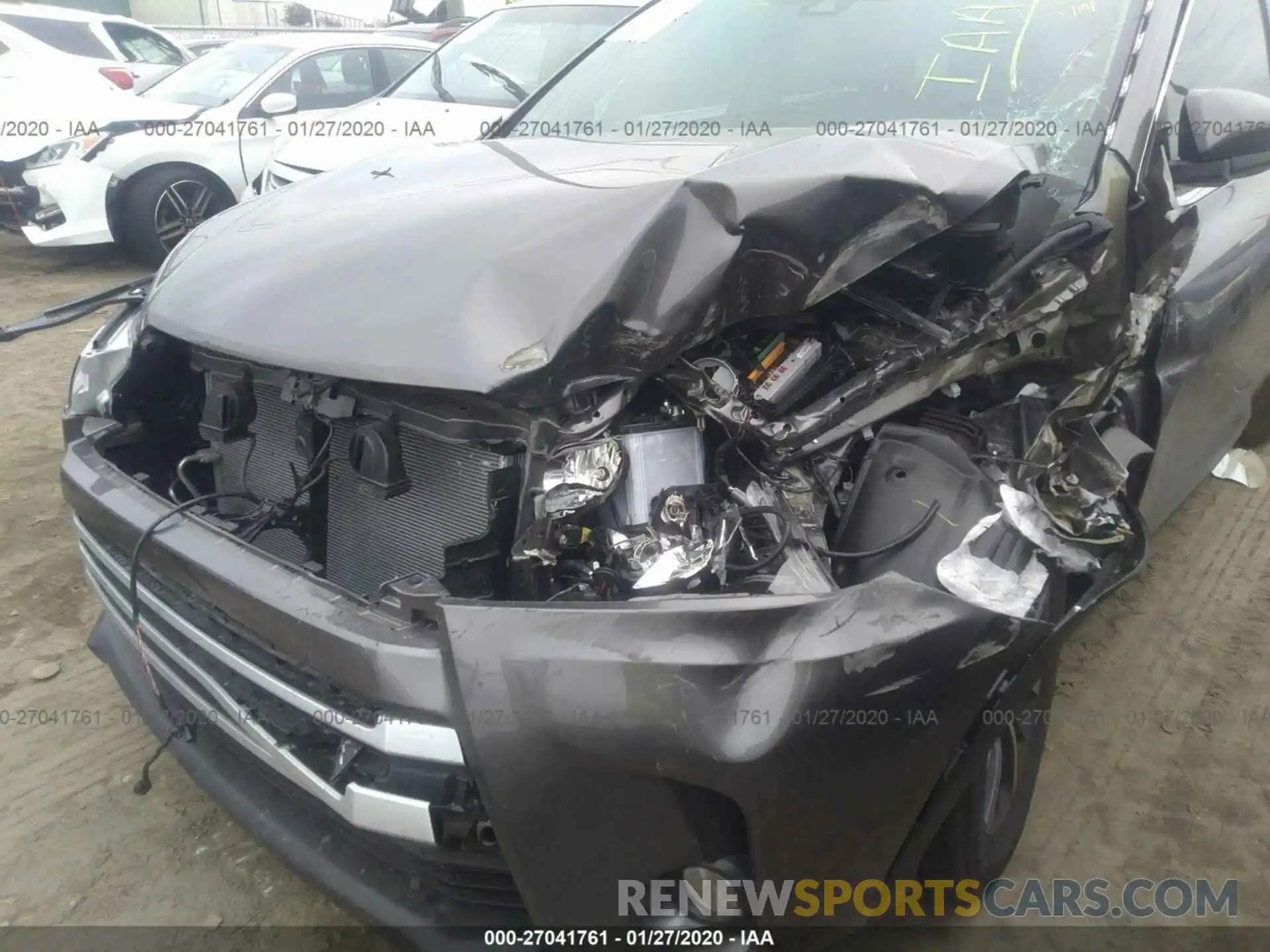 6 Photograph of a damaged car 5TDKZRFH1KS340550 TOYOTA HIGHLANDER 2019